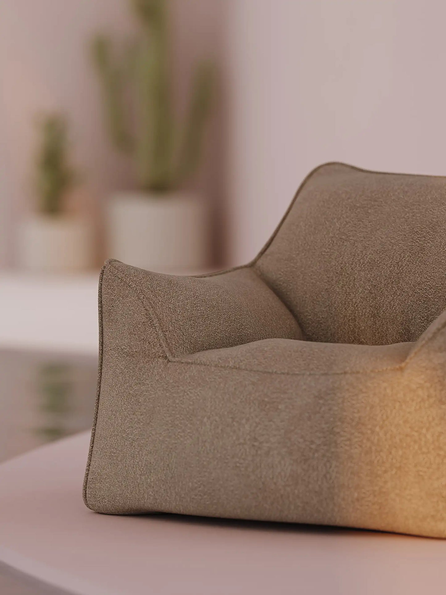 DODO LOUNGE CHAIR - TEDDY FLEECE KHAKI
