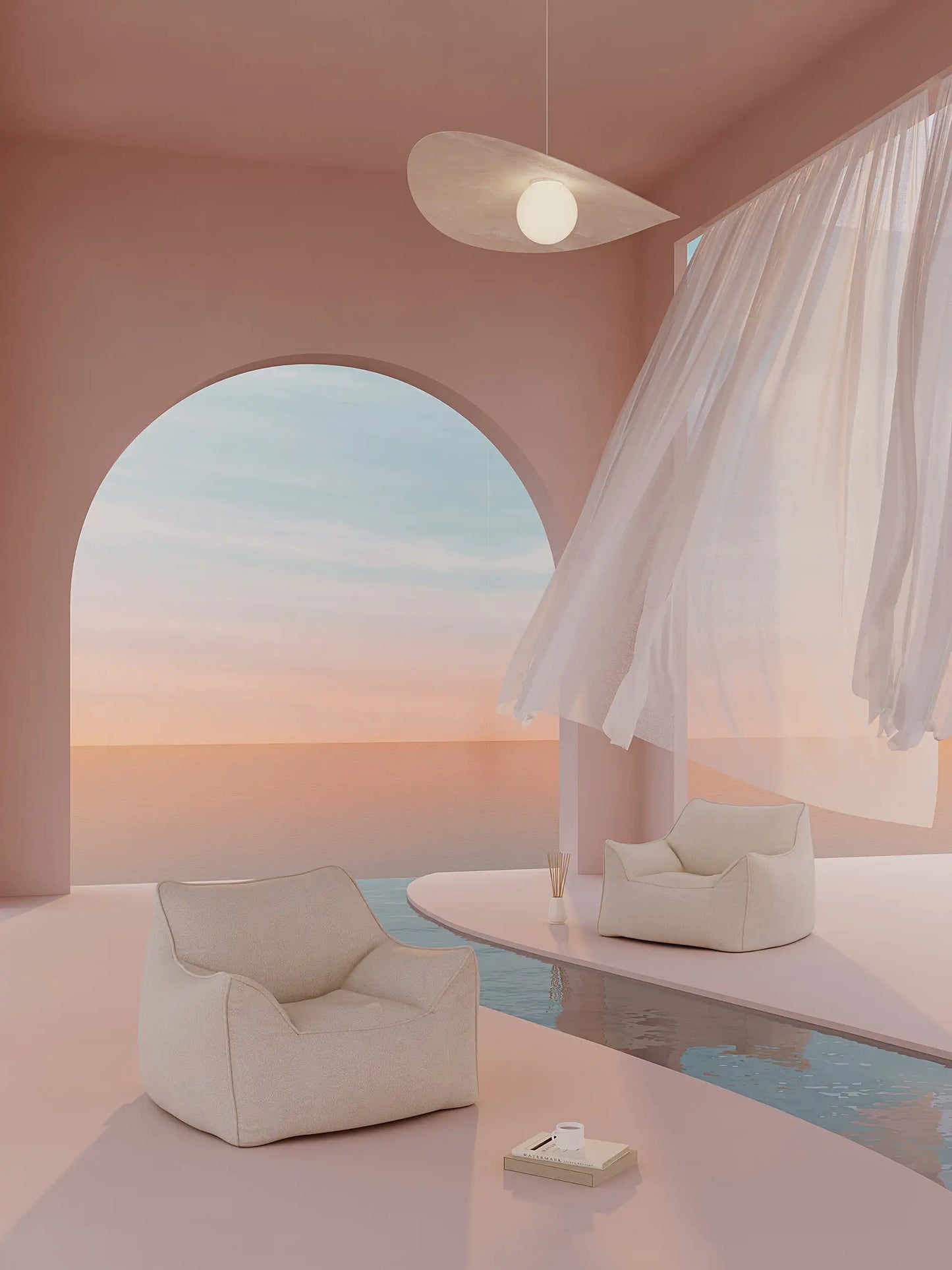 DODO LOUNGE CHAIR - TEDDY FLEECE CREAM