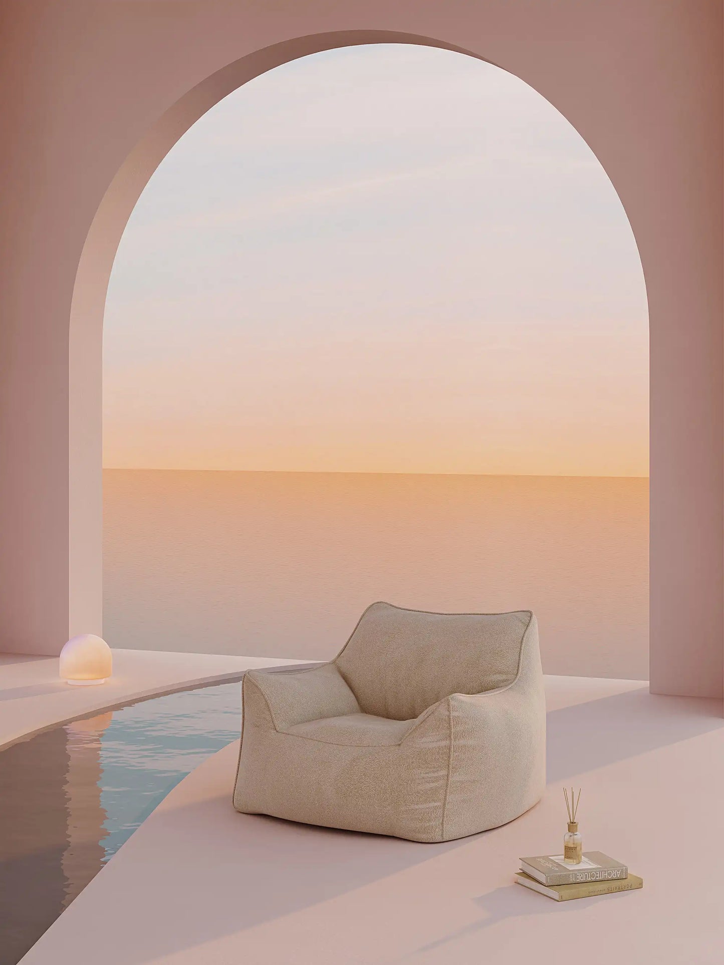 DODO LOUNGE CHAIR - TEDDY FLEECE BEIGE