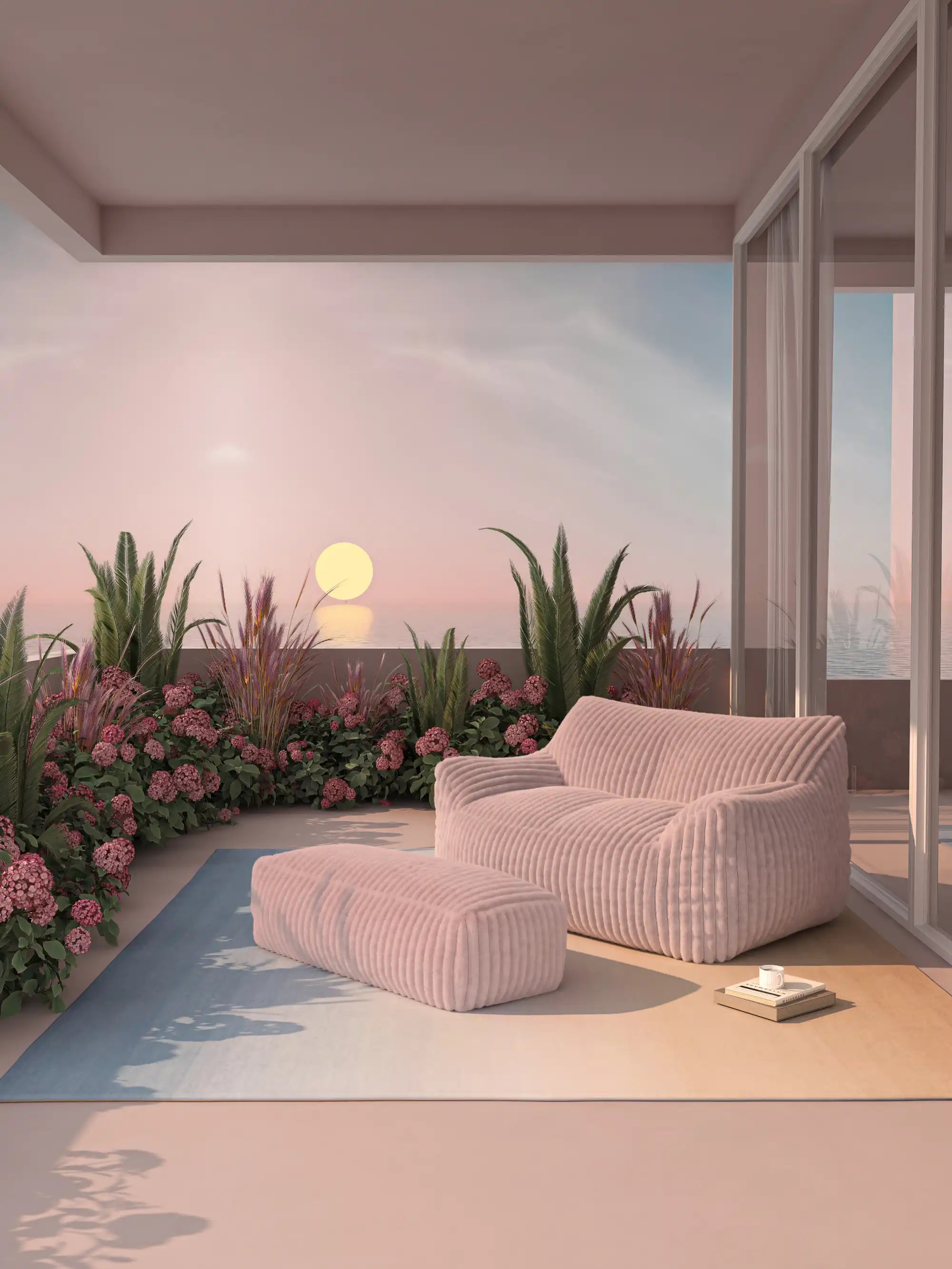DODO TWO-SEATER LOUNGE - CHANNEL CORD KKUSO.HOME