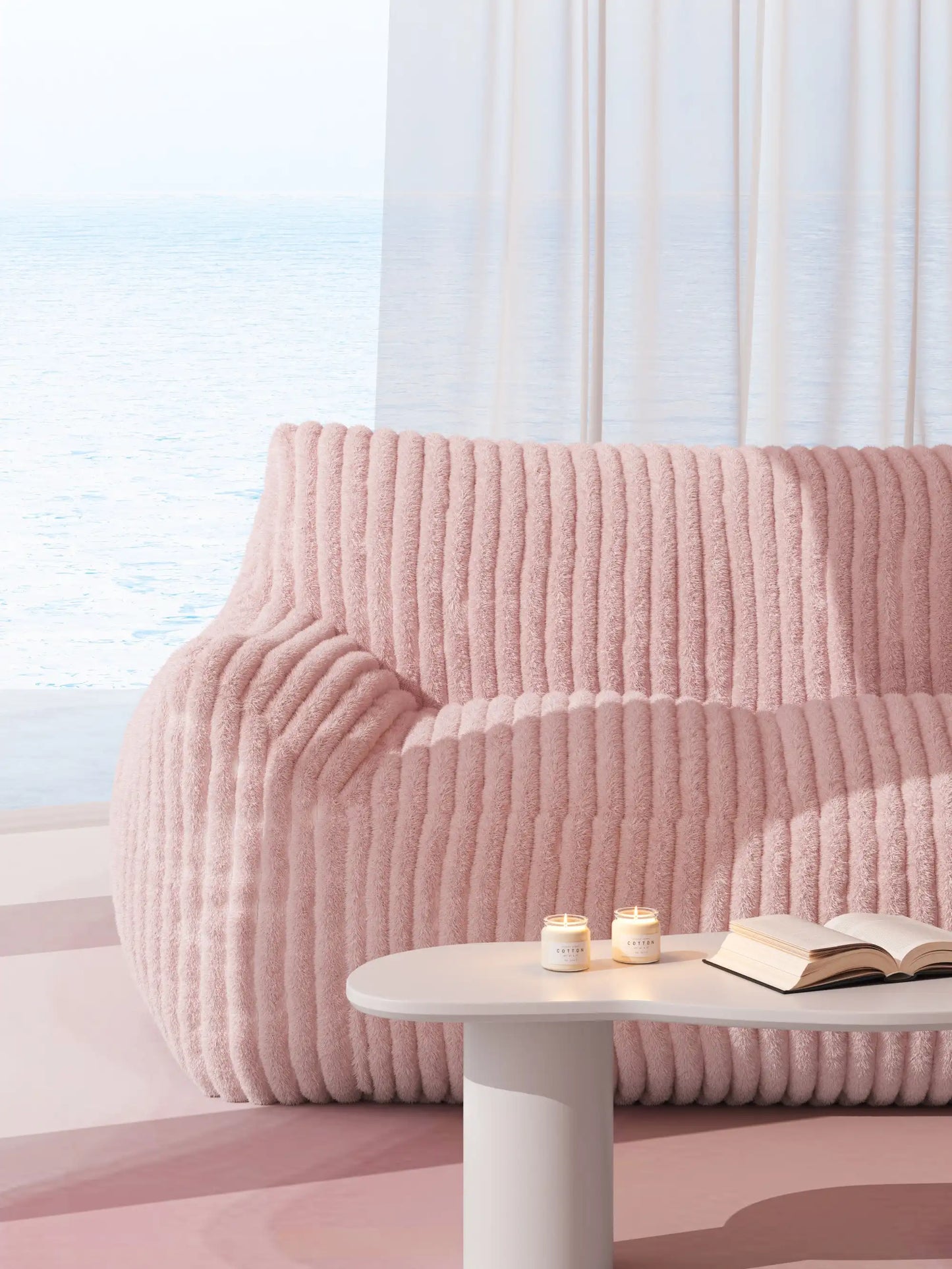 DODO TWO-SEATER LOUNGE - CHANNEL CORD SOFT CAROL