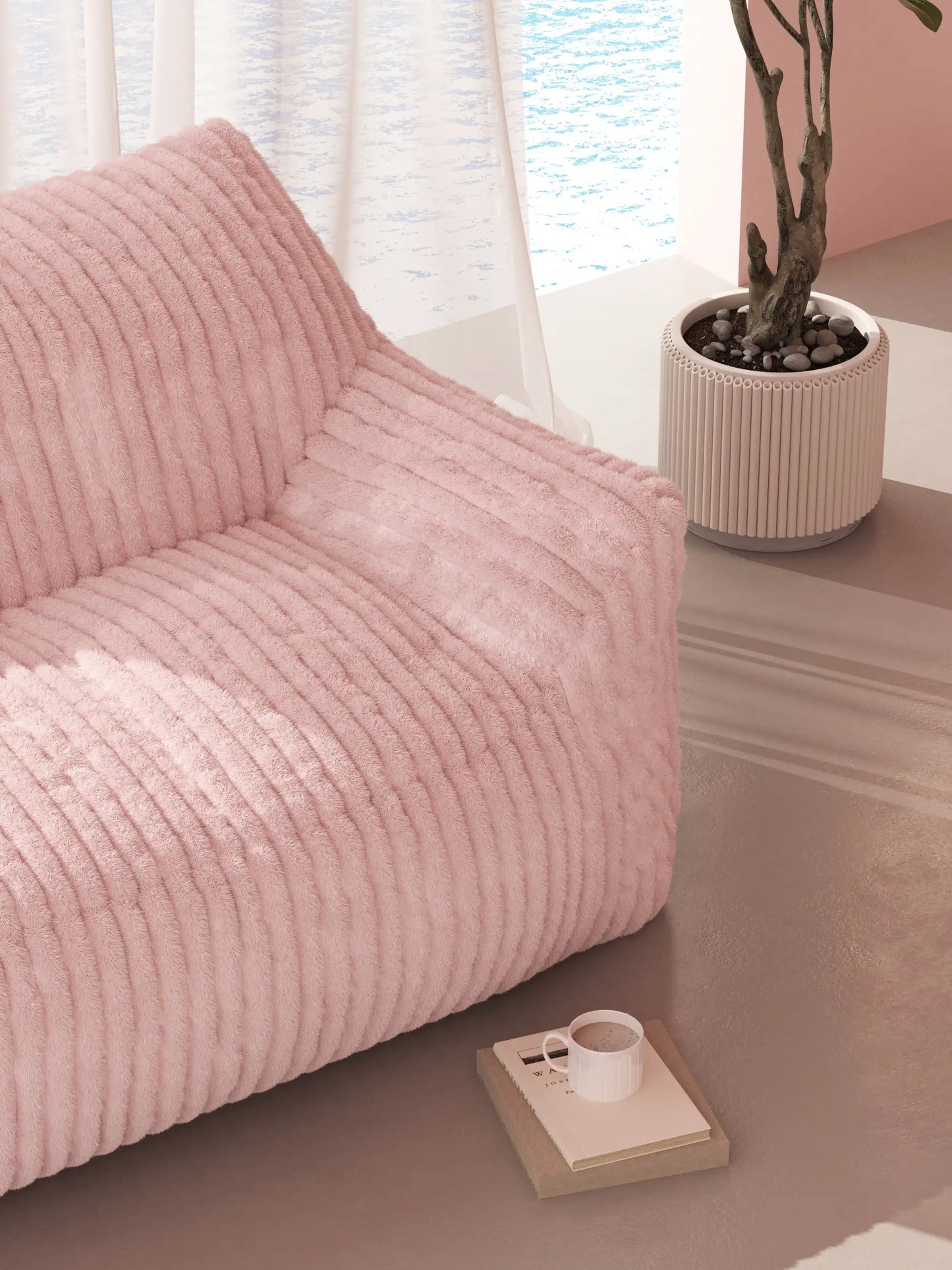 DODO TWO-SEATER LOUNGE - CHANNEL CORD SOFT CAROL