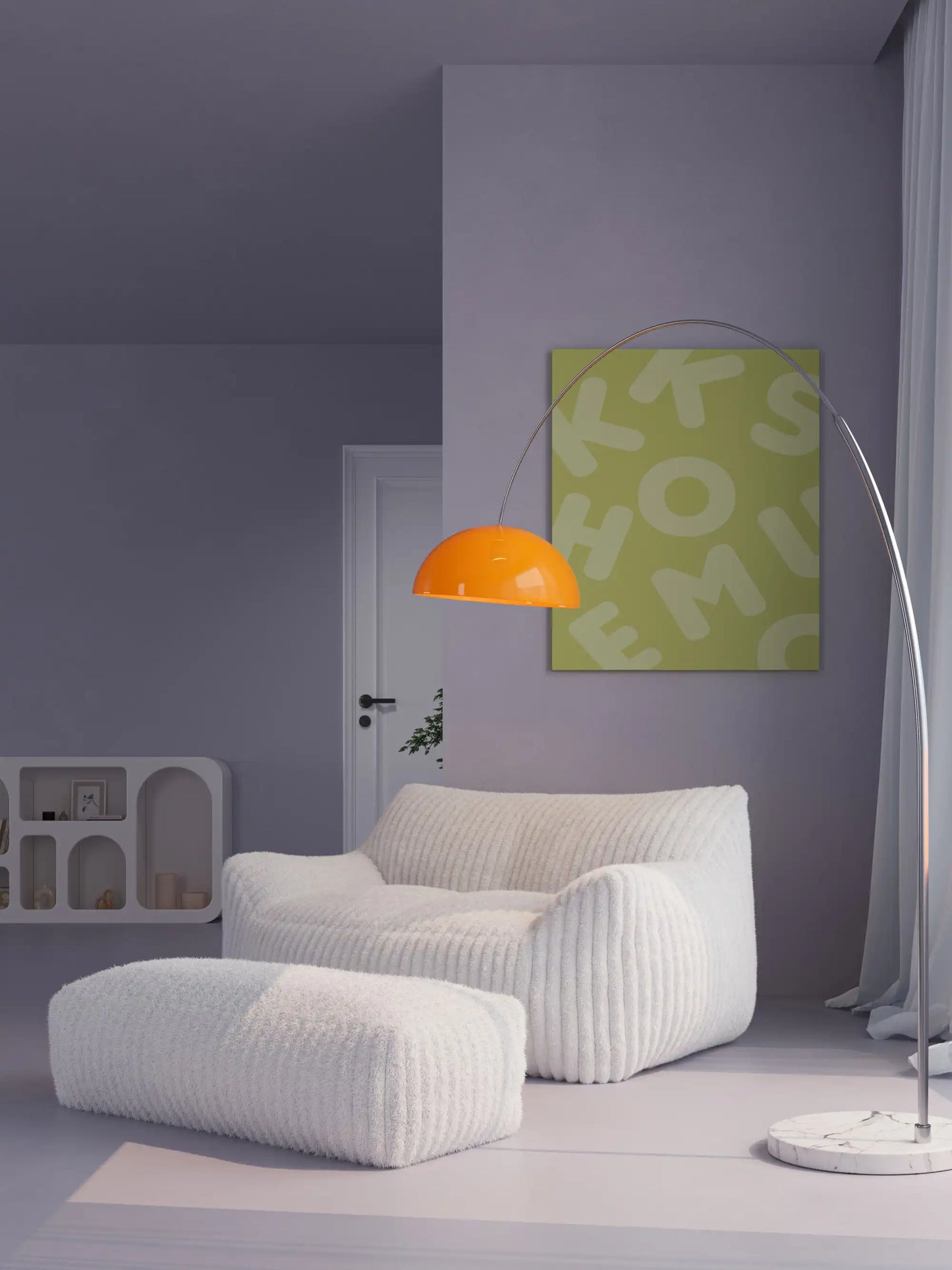 DODO TWO-SEATER LOUNGE - CHANNEL CORD SOFT LINEN
