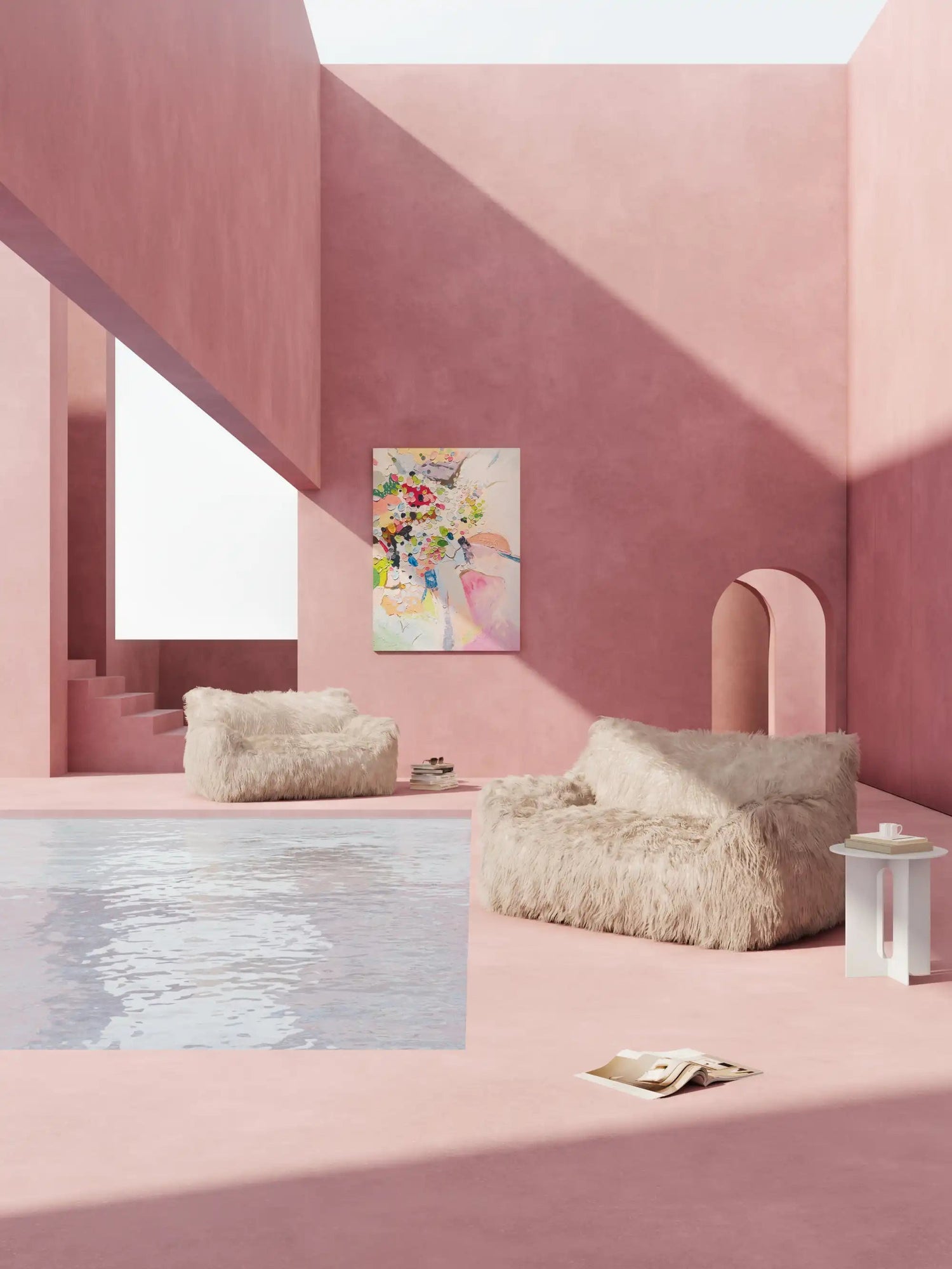 DODO TWO-SEATER LOUNGE - FAUX FUR KKUSO.HOME