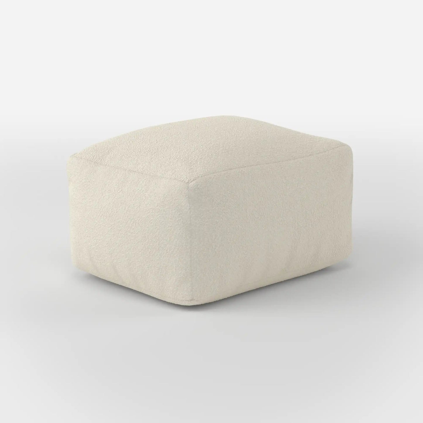DODO LOUNGE SQUARE OTTOMAN-TEDDY FLEECE KKUSO.HOME
