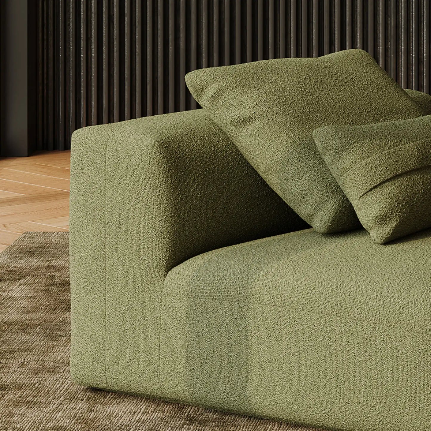 MOMO SET 3 - BOUCLE SOFT OLIVE