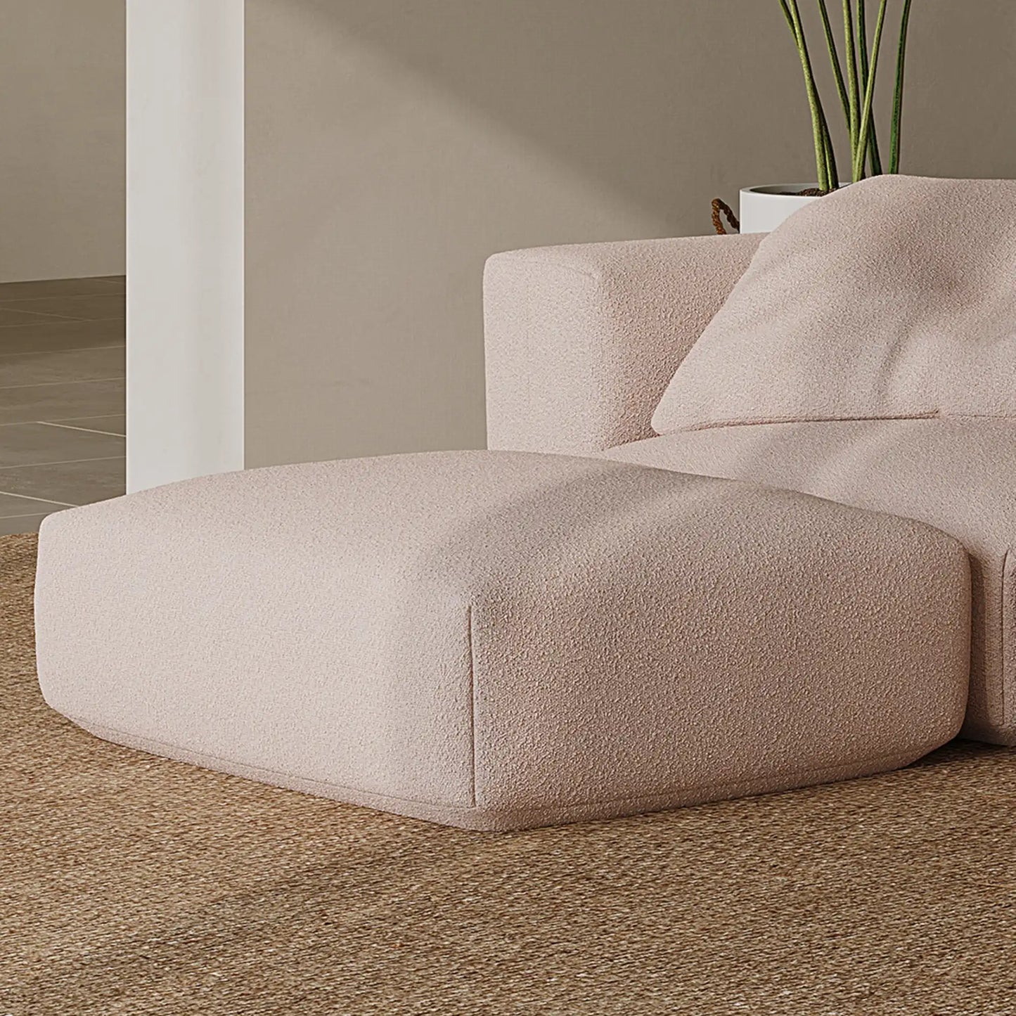 MOMO SET 2 - BOUCLE PEACH PINK
