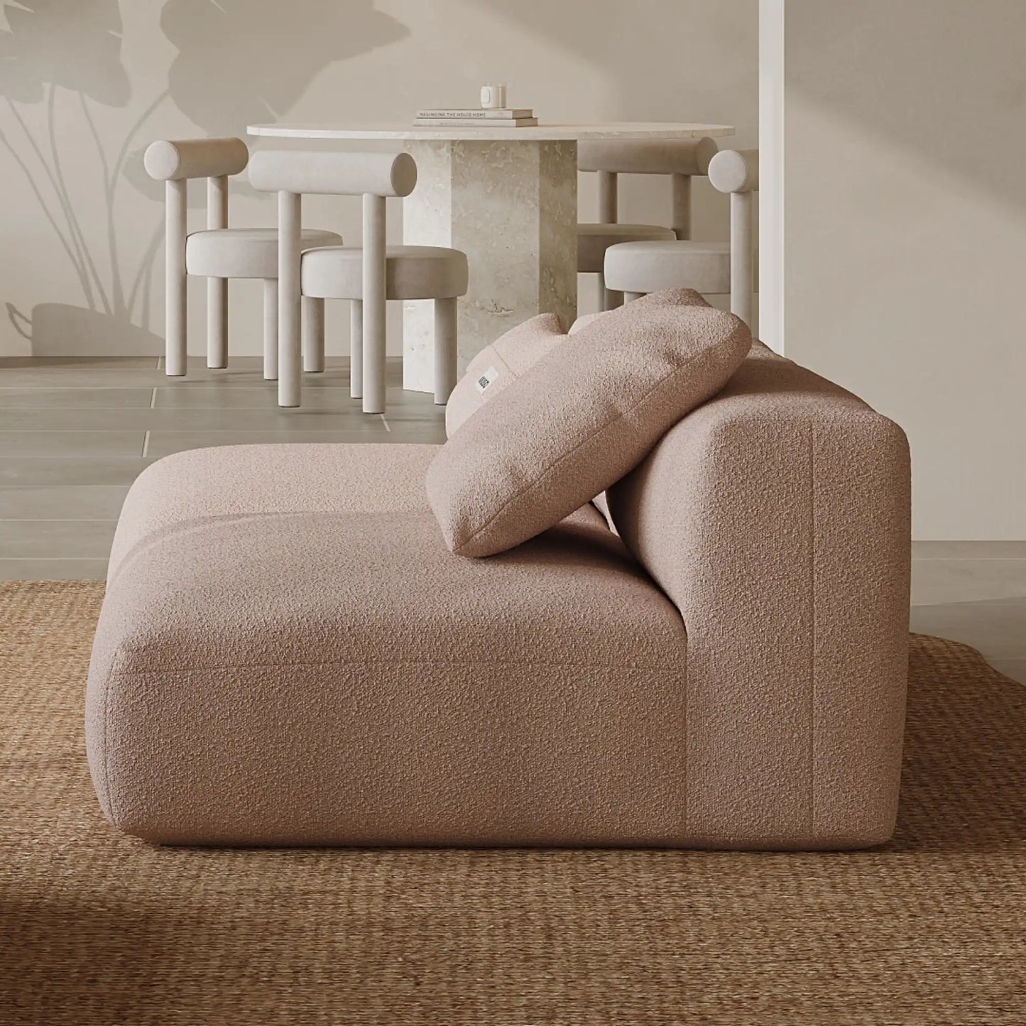 MOMO SET 3 - BOUCLE PEACH PINK