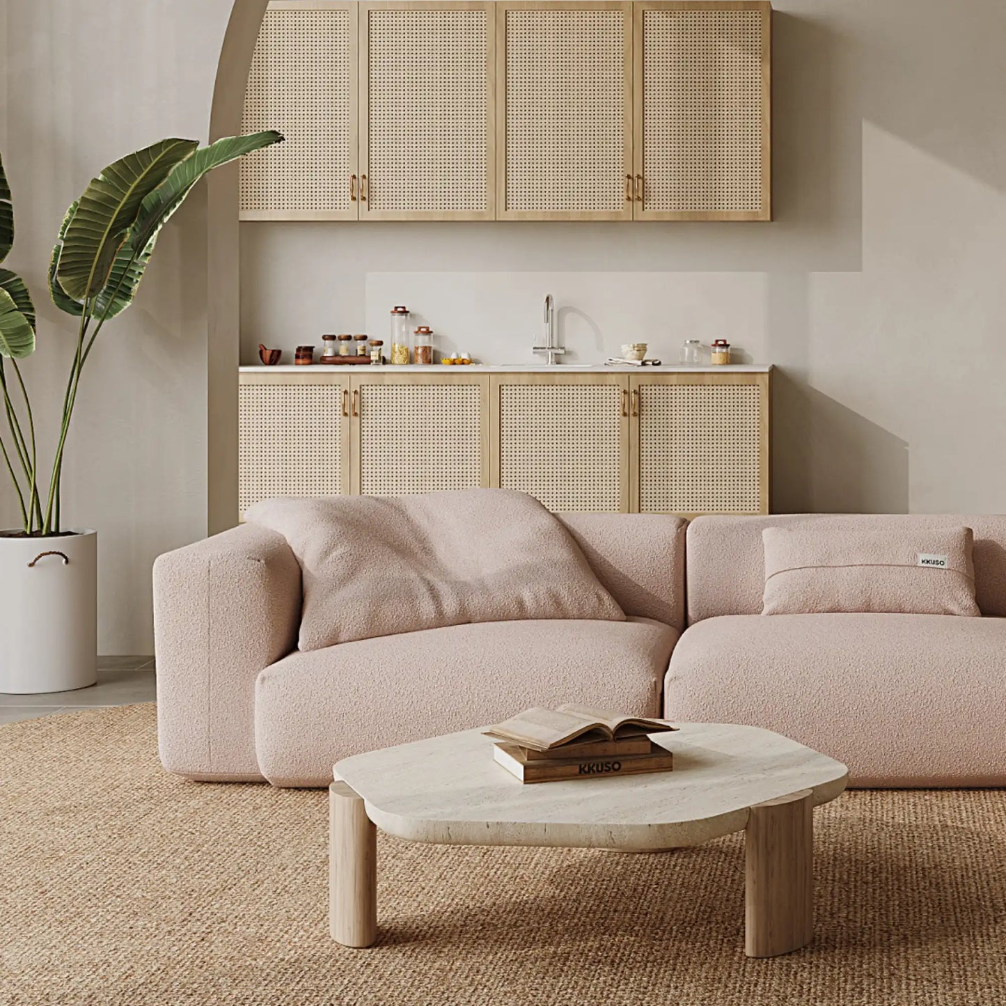 MOMO SET 5 - BOUCLE PEACH PINK