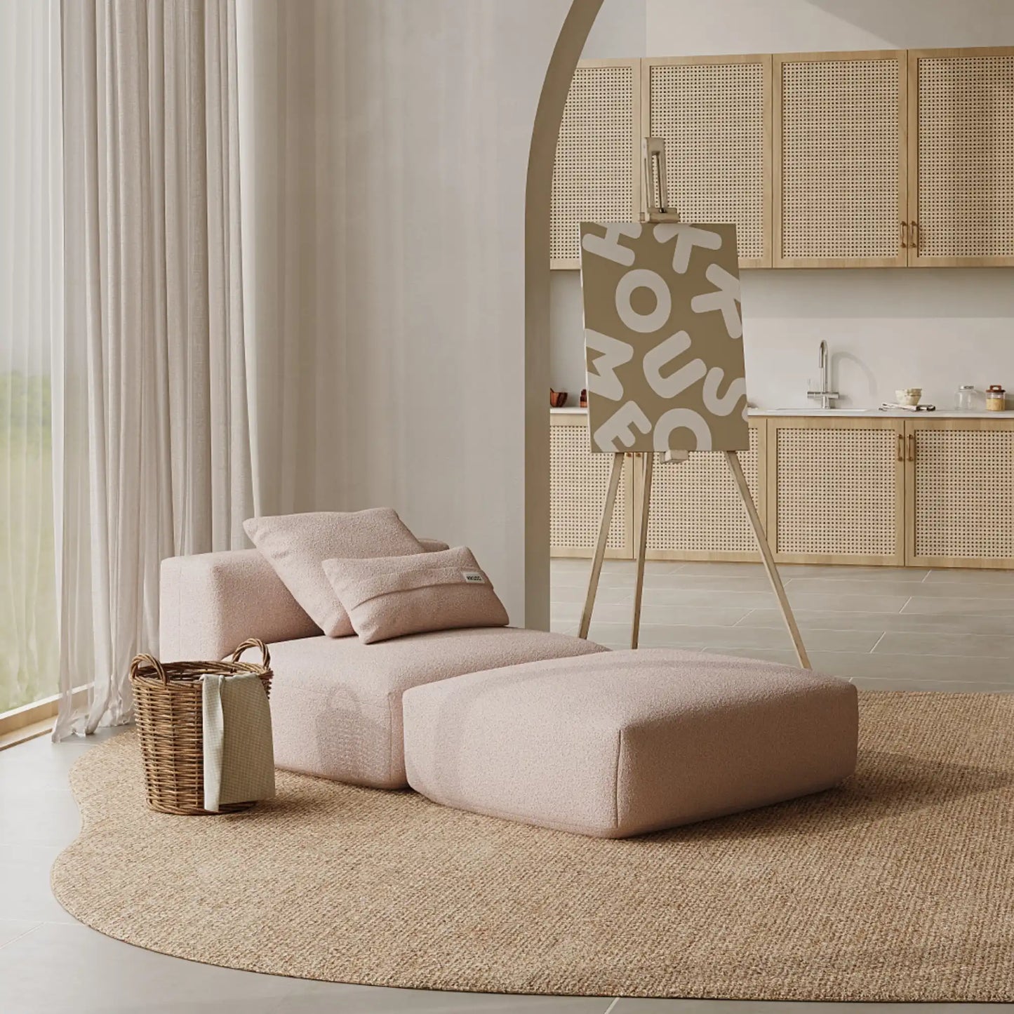 MOMO SET 7 - BOUCLE PEACH PINK