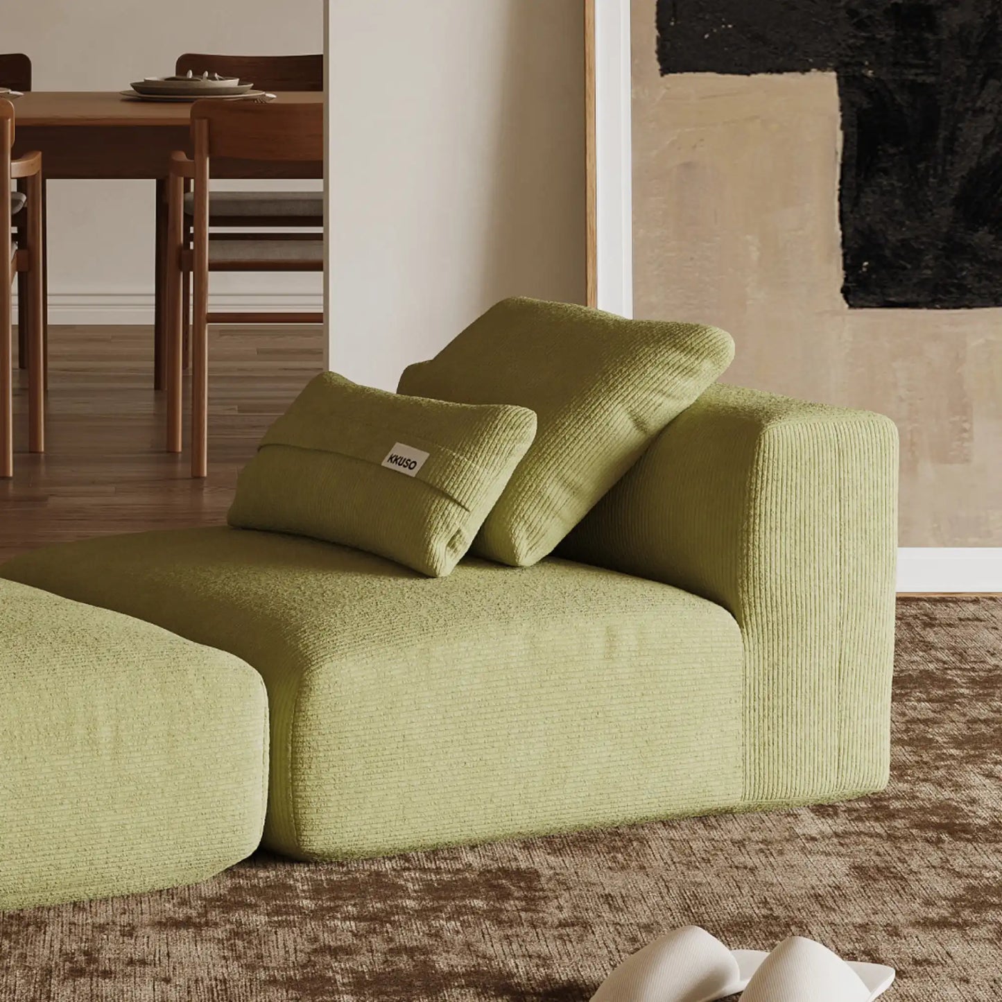 MOMO LOUNGER - CORDUROY OLIVE MOSS