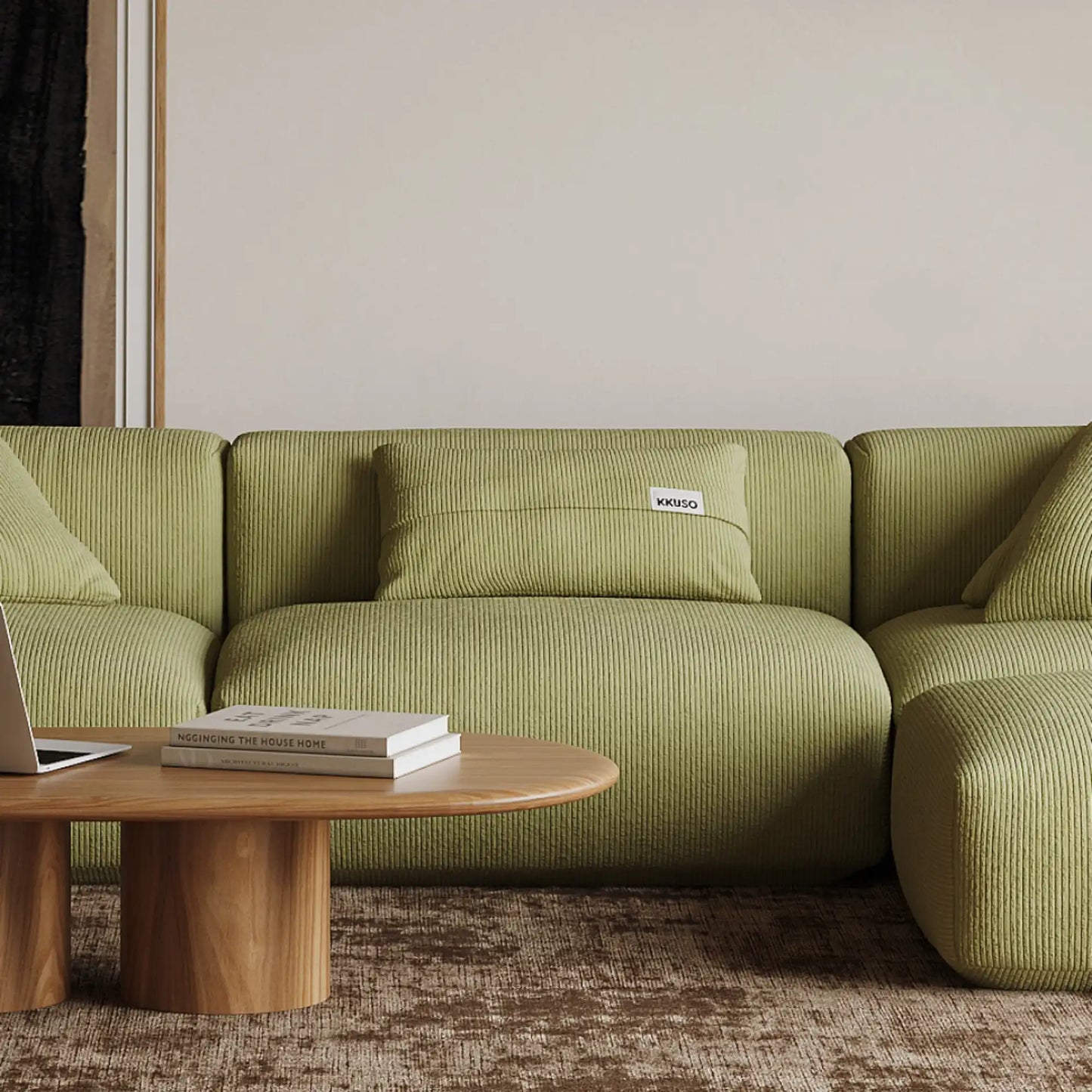 MOMO LOUNGER - CORDUROY OLIVE MOSS