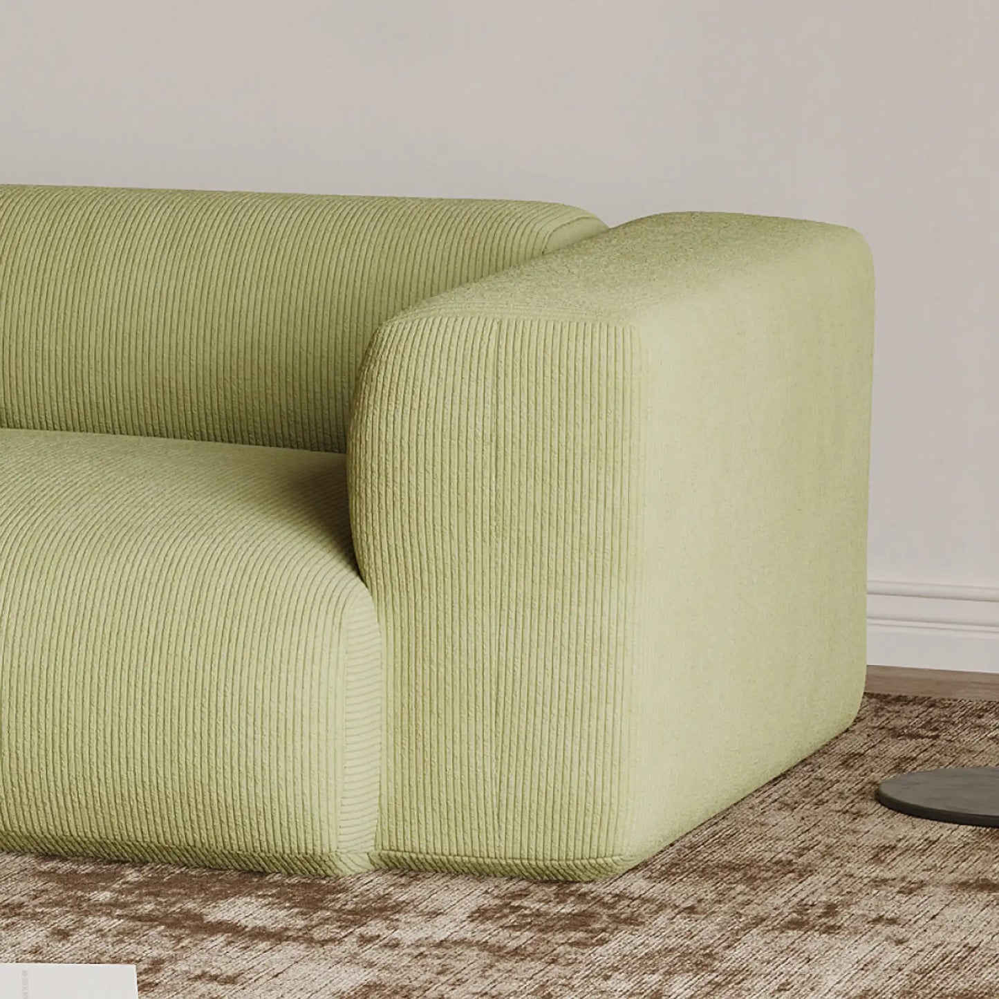 MOMO CORNER LEFT - CORDUROY OLIVE MOSS