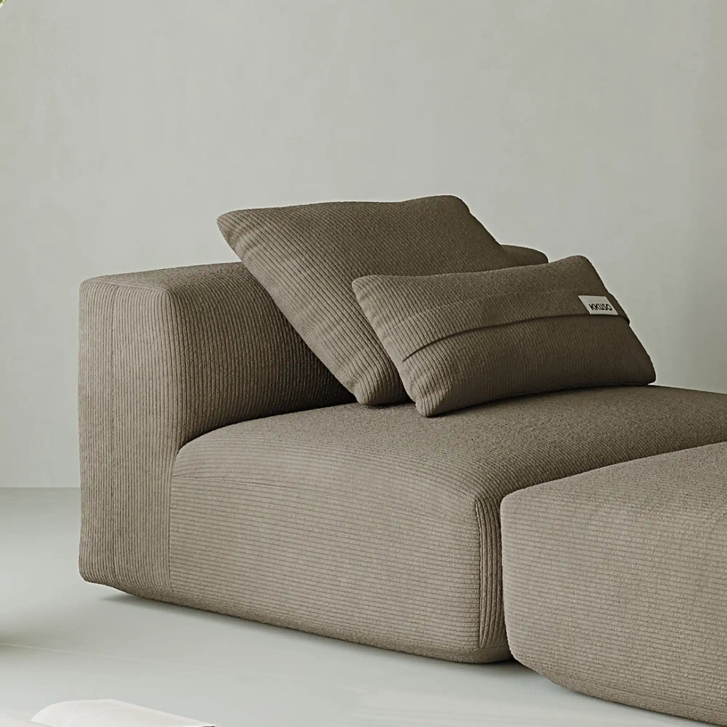 MOMO LOUNGER - CORDUROY STONE TAUPE