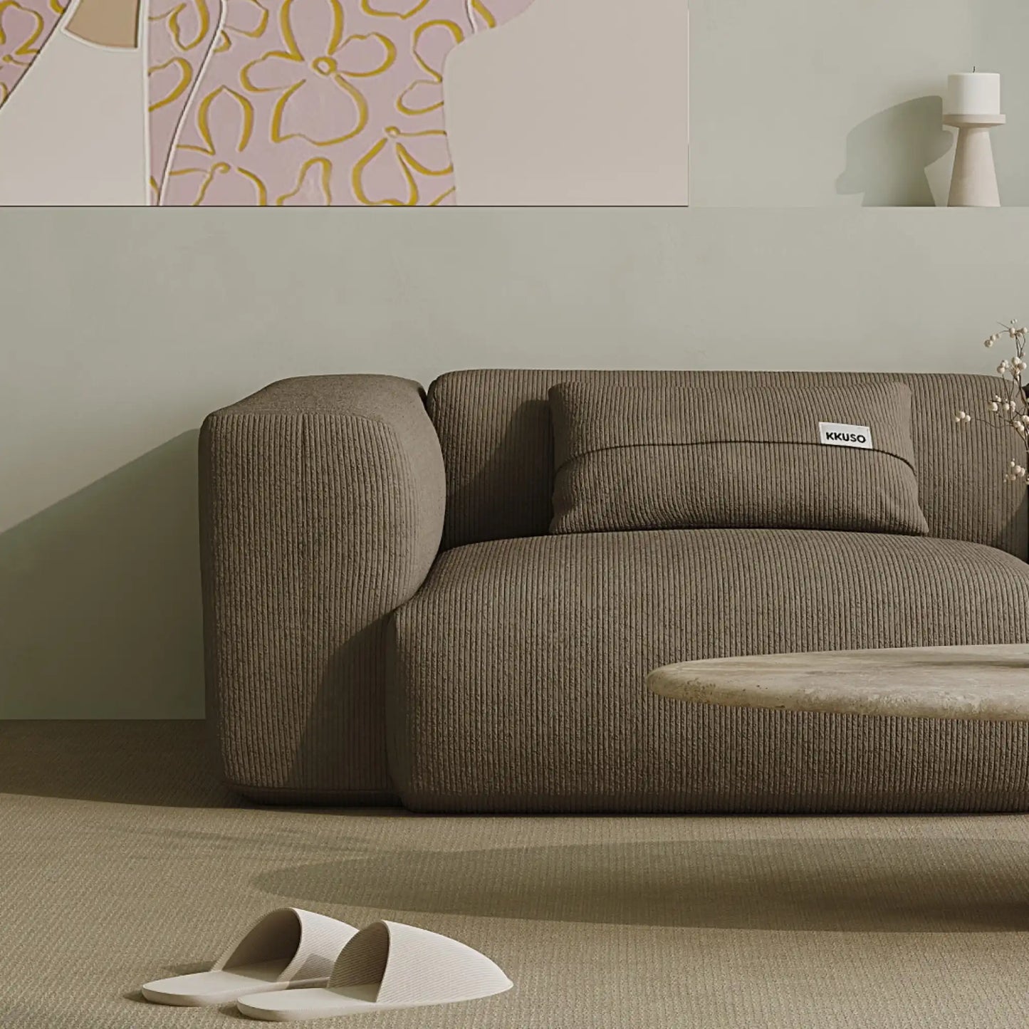 MOMO SET 4 - CORDUROY STONE TAUPE