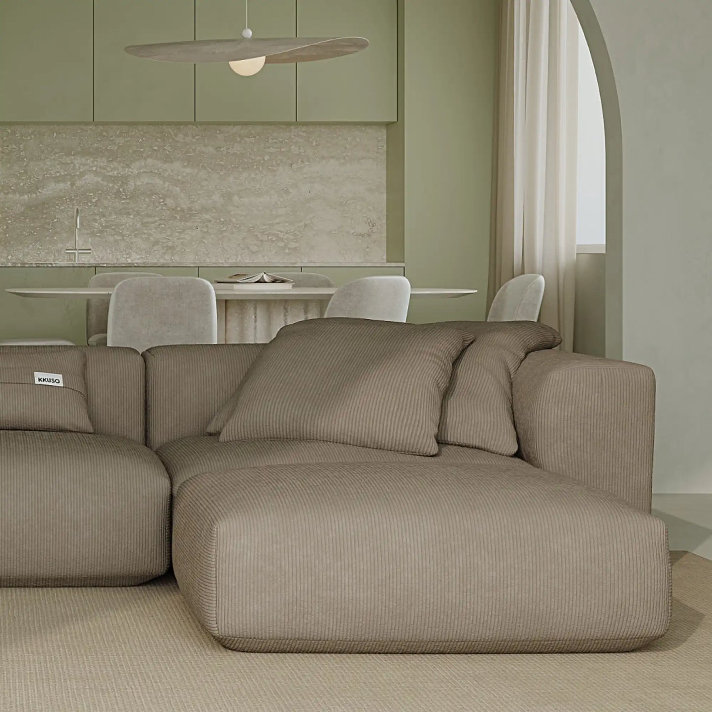 MOMO SET 6 - CORDUROY STONE TAUPE