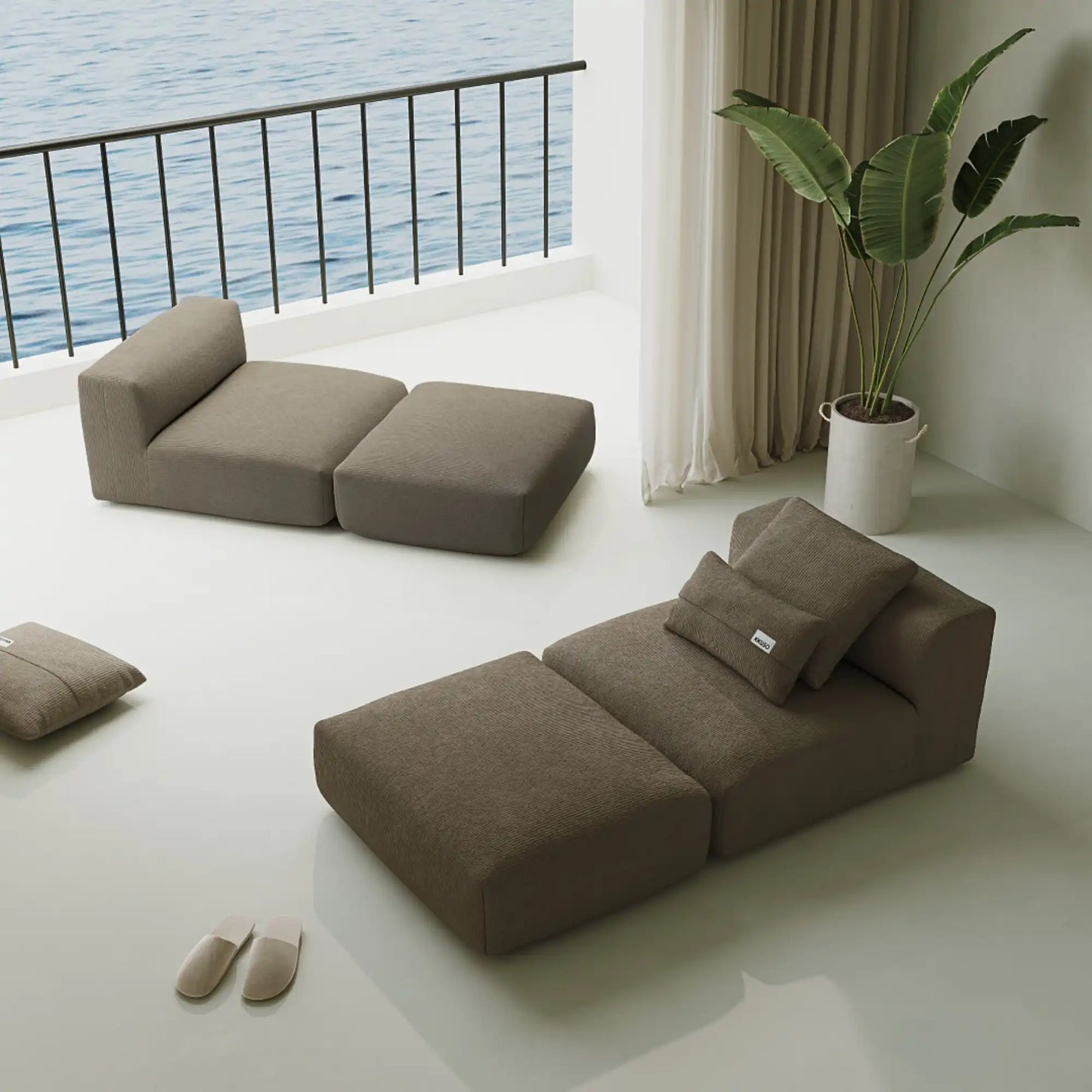 MOMO SET 7 - CORDUROY STONE TAUPE