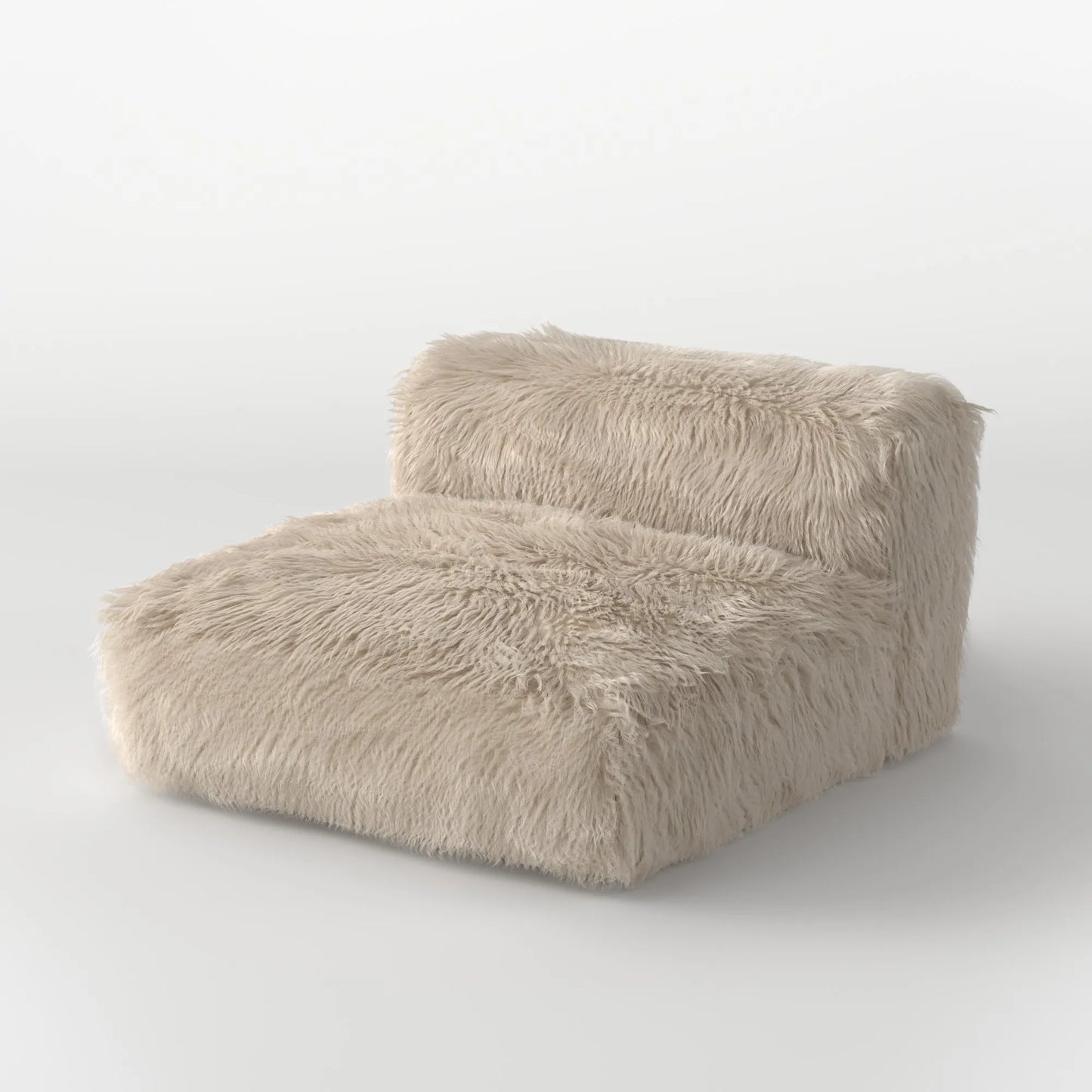 MOMO LOUNGER - FAUX FUR CAFE CREME