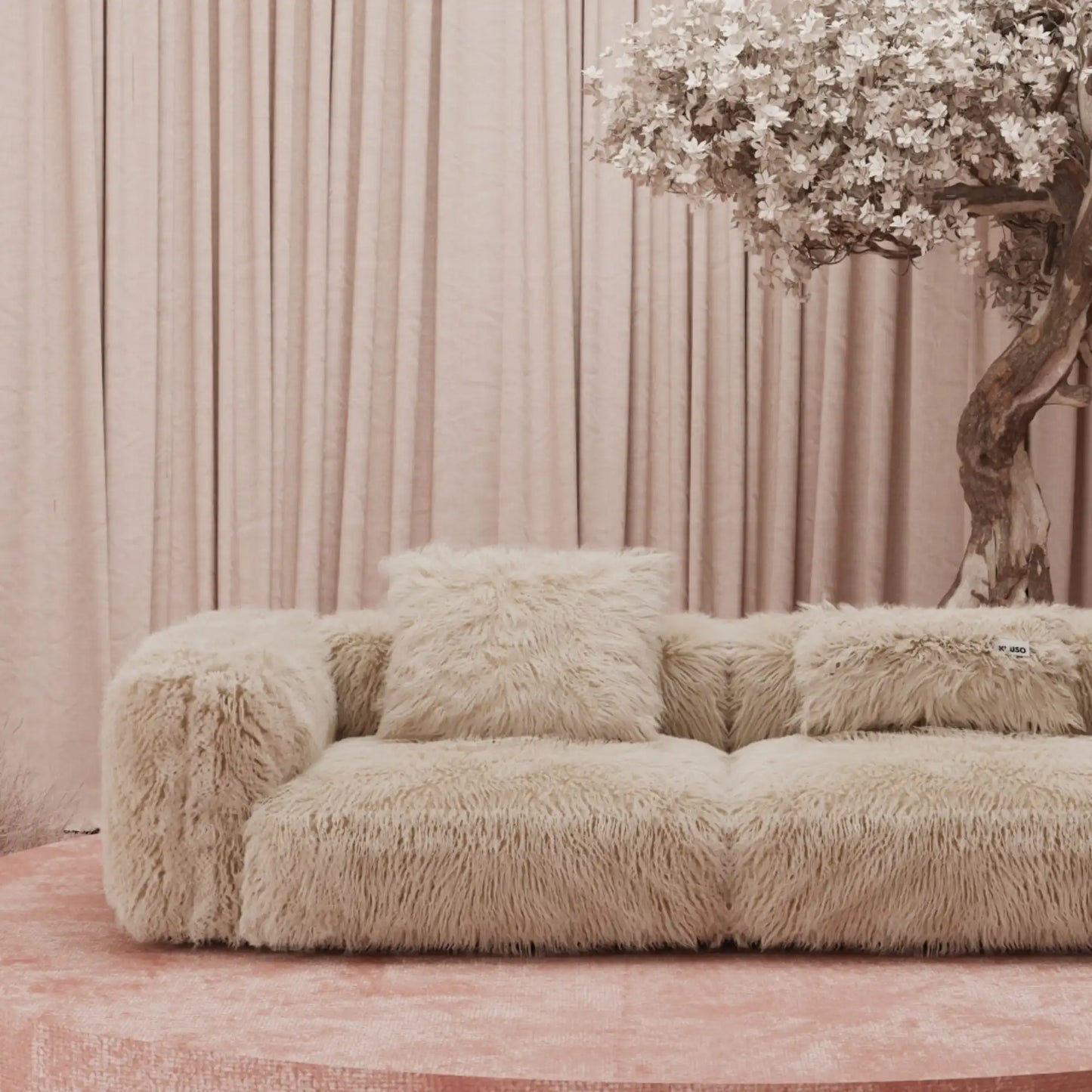 MOMO SET 1 - FAUX FUR CAFE CREME