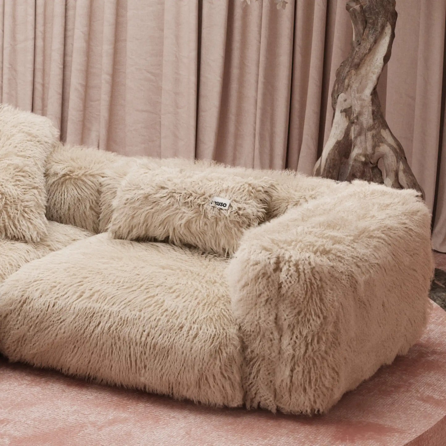 MOMO SET 1 - FAUX FUR CAFE CREME