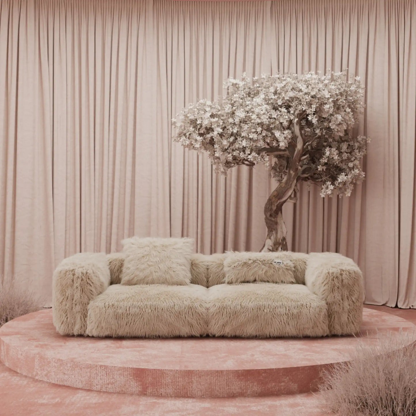 MOMO SET 2 - FAUX FUR CAFE CREME