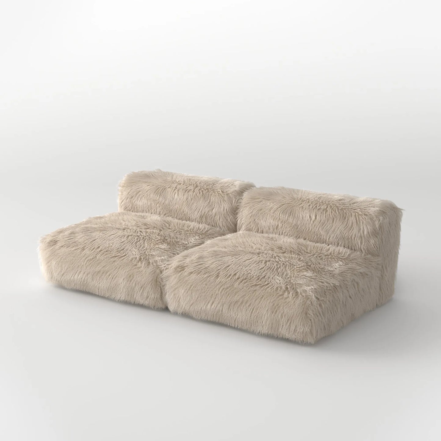 MOMO SET 3 - FAUX FUR CAFE CREME