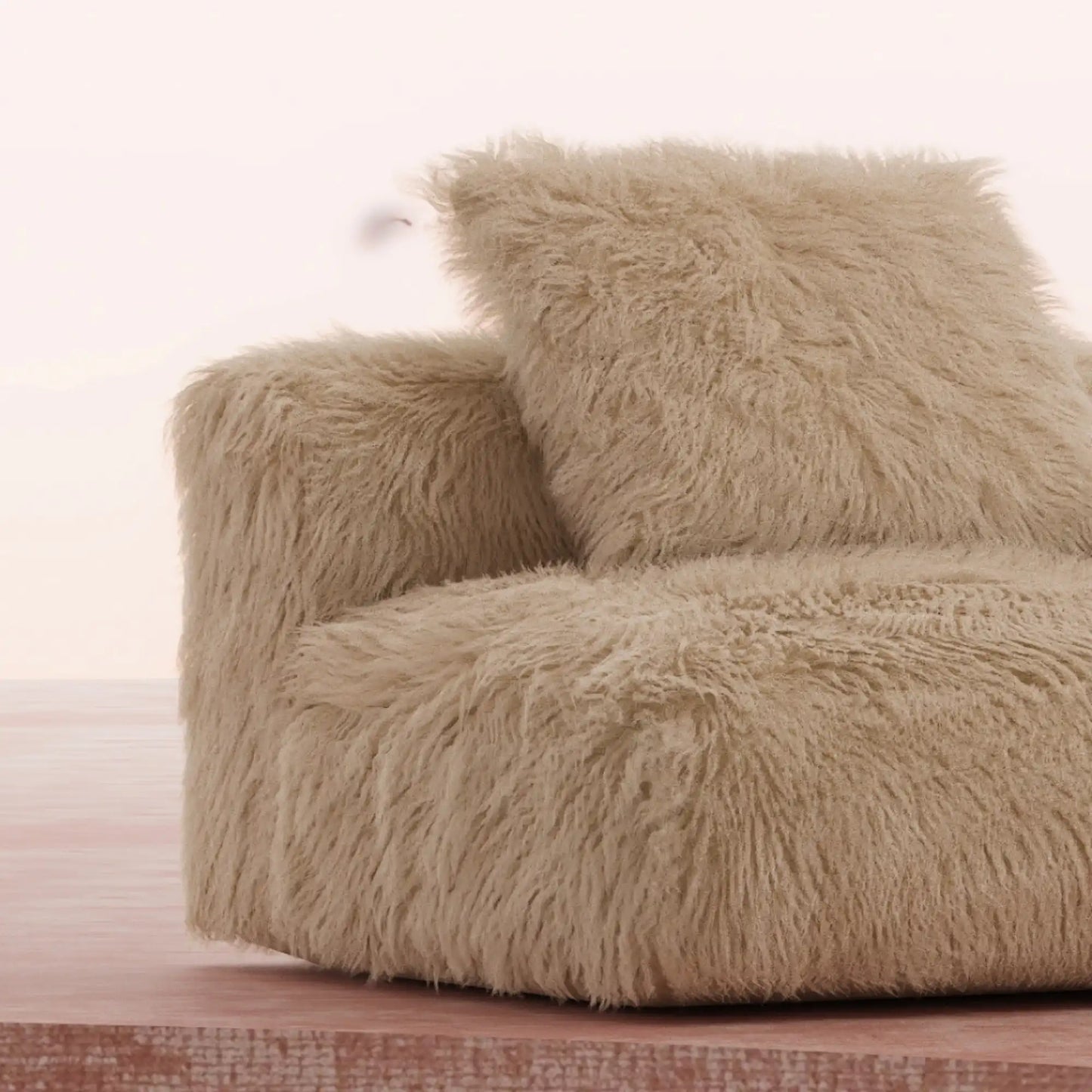 MOMO SET 3 - FAUX FUR CAFE CREME