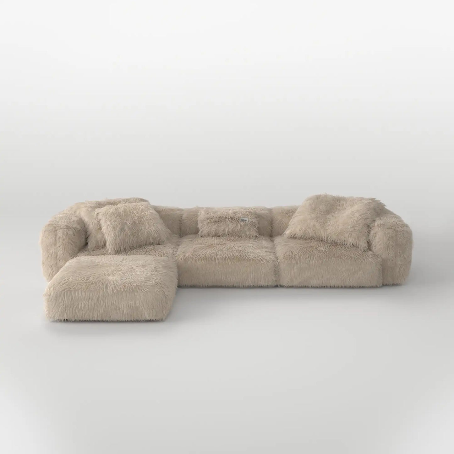 MOMO SET 6 - FAUX FUR CAFE CREME