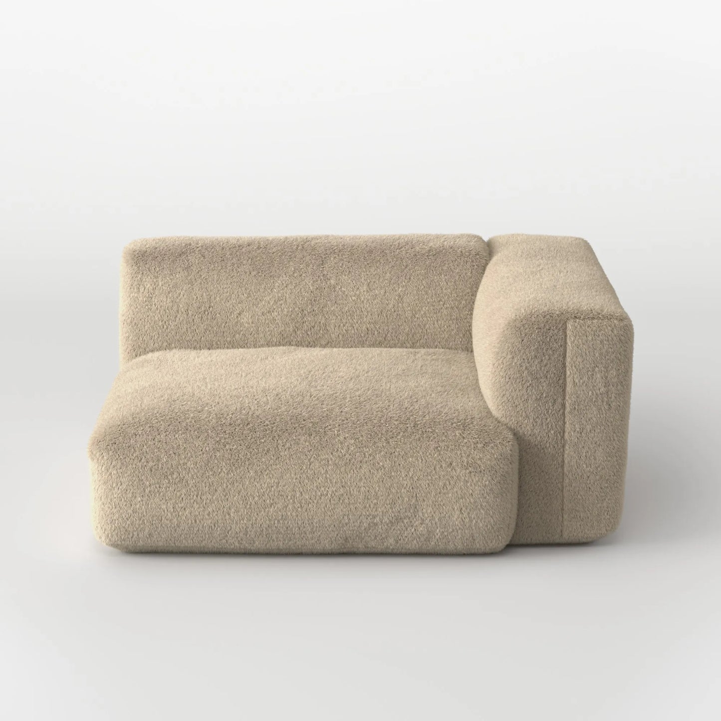 MOMO MODULAR SOFA CORNER LEFT - SOFT FUR