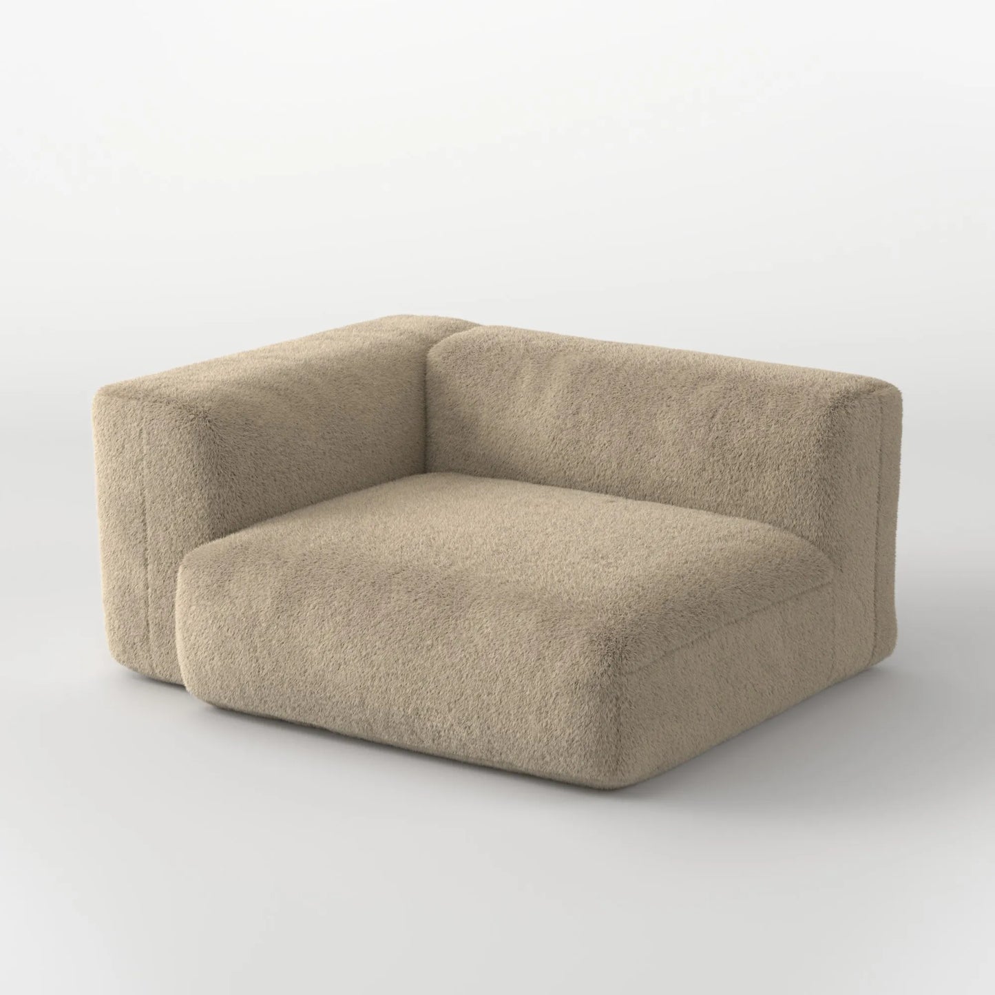 MOMO CORNER RIGHT - SOFT FUR WARM OAT