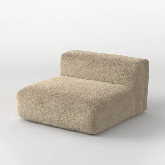 MOMO MODULAR SOFA LOUNGER - SOFT FUR
