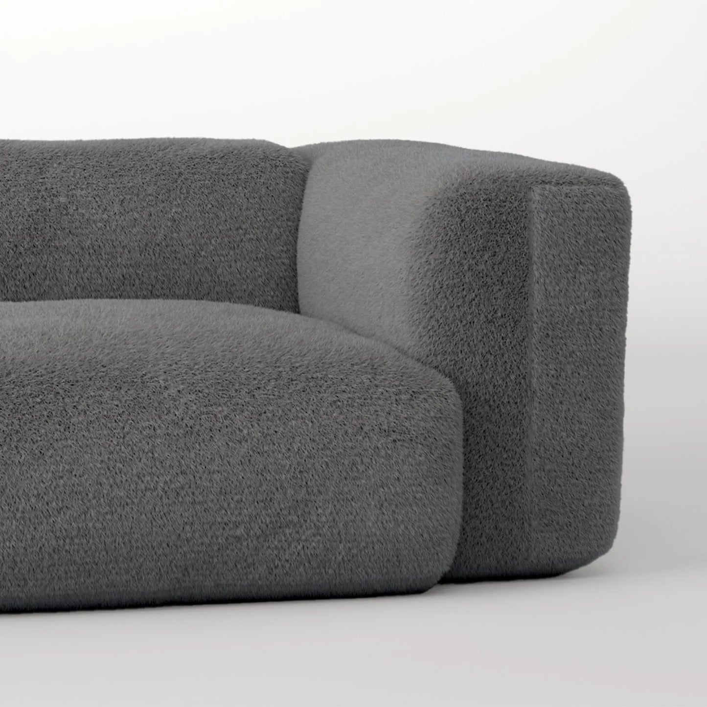 MOMO SET 6 - SOFT FUR STONE GREY