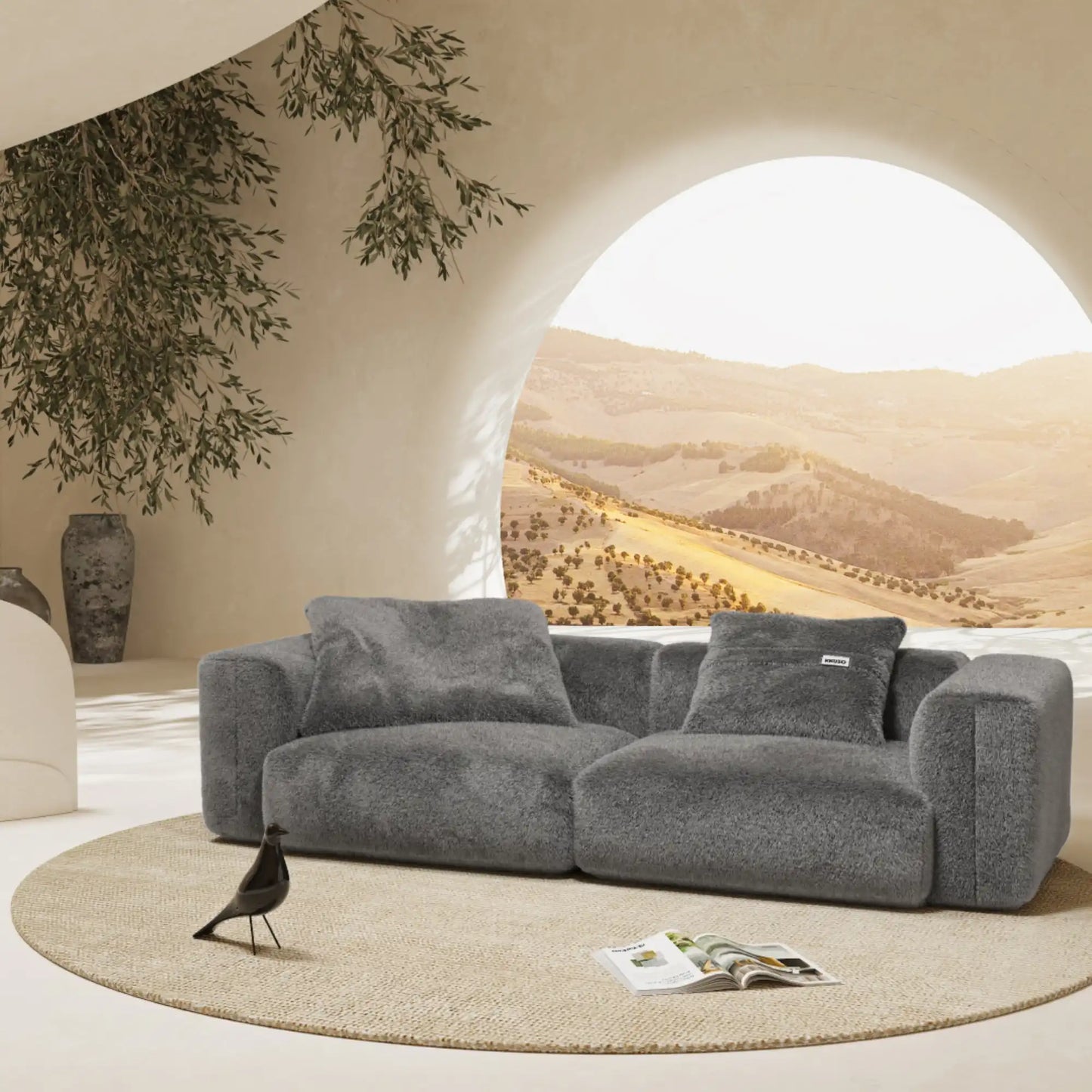 MOMO SET 1 - SOFT FUR STONE GREY