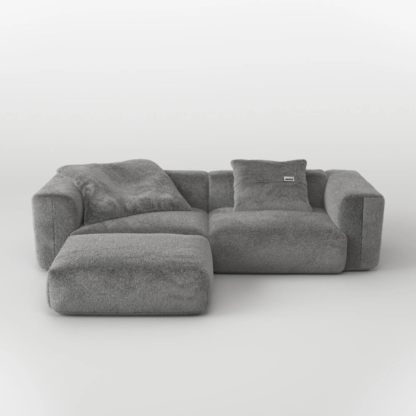 MOMO SET 2 - SOFT FUR STONE GREY