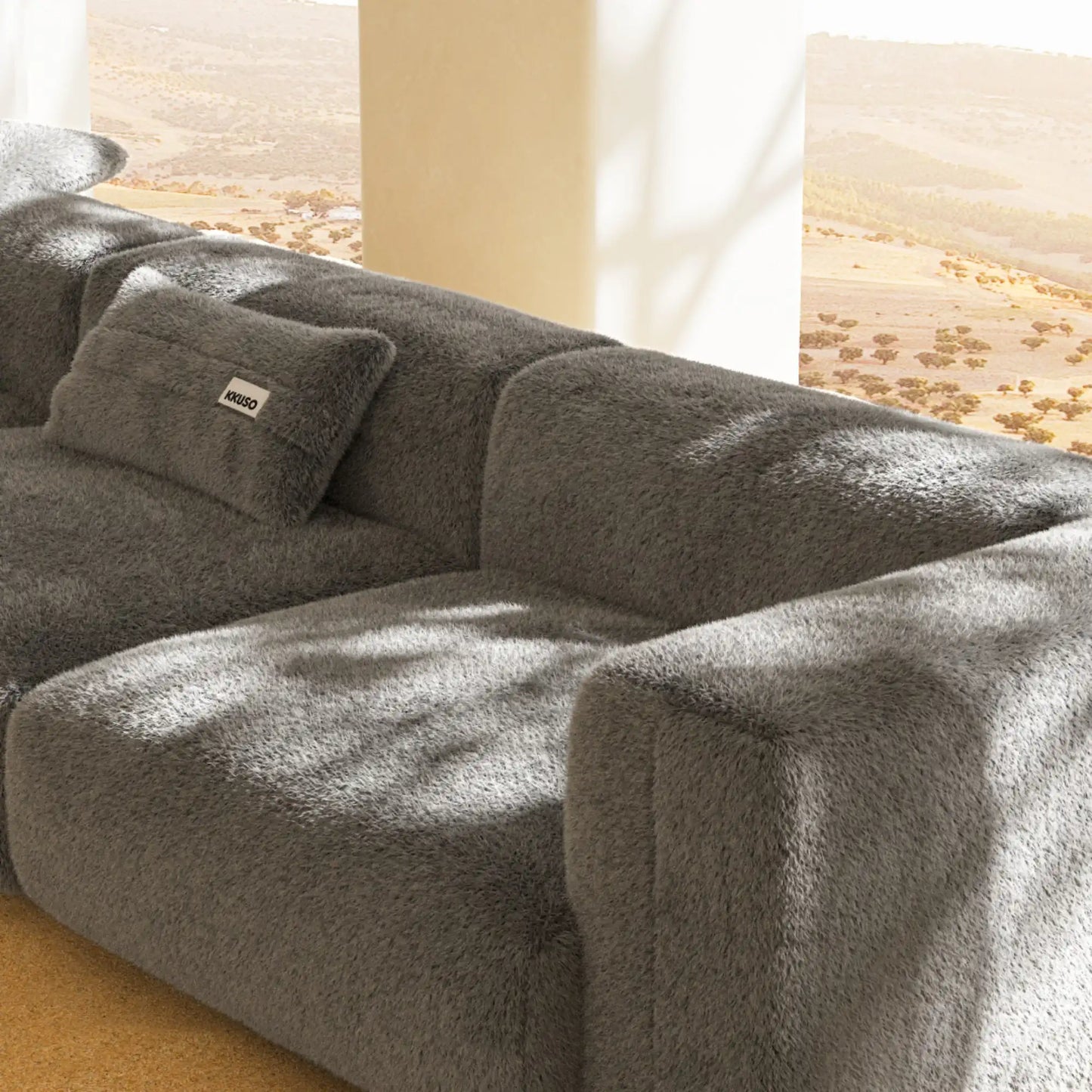 MOMO SET 5 - SOFT FUR STONE GREY