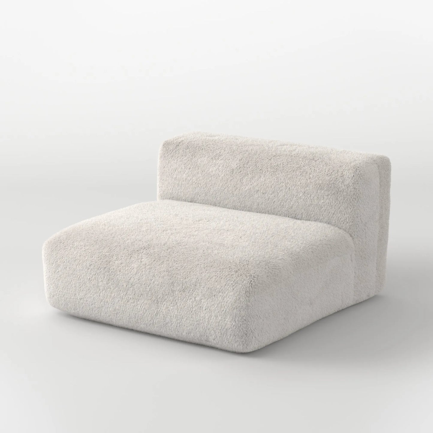 MOMO MODULAR SOFA LOUNGER - SOFT FUR