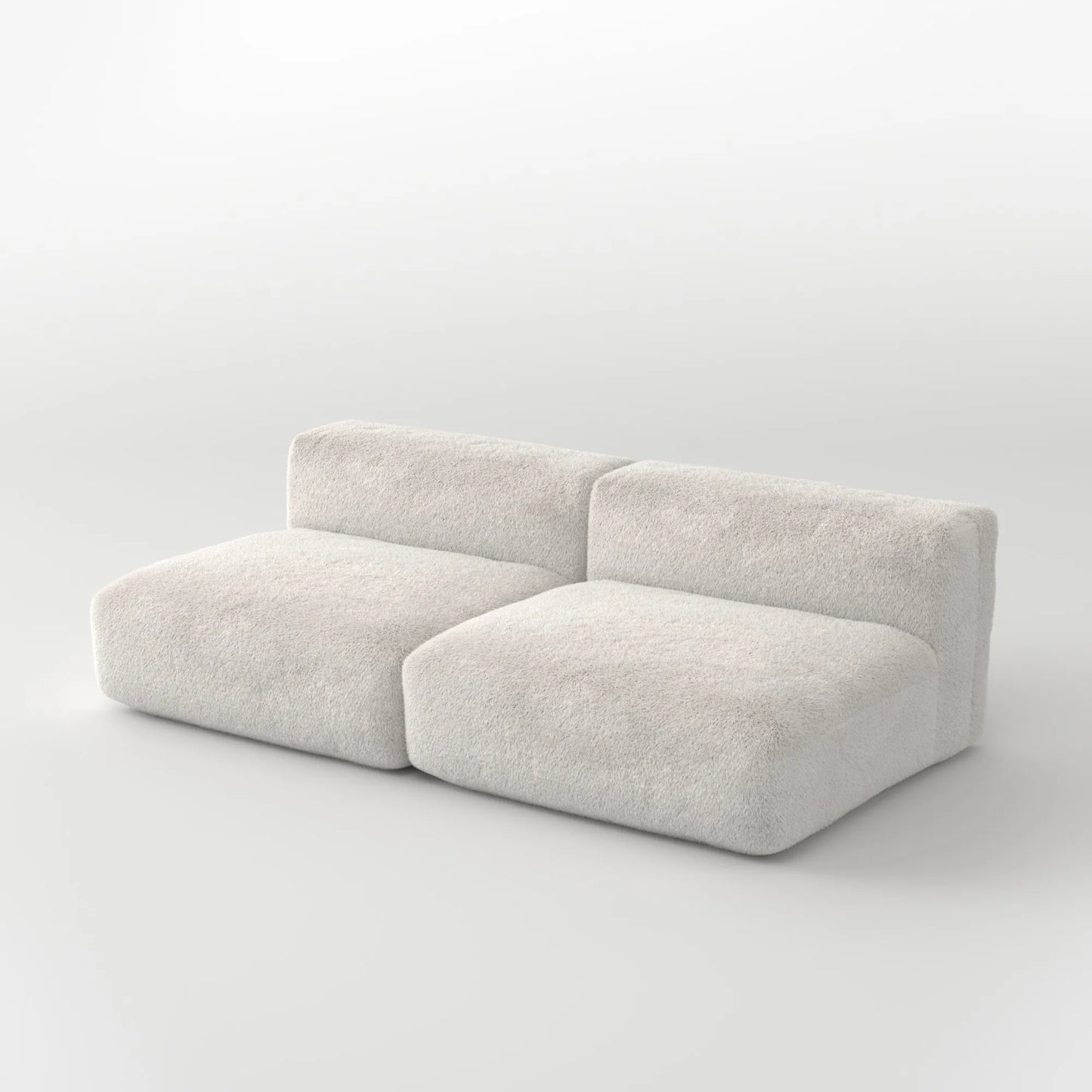 MOMO SET 3 - SOFT FUR IVORY CLOUD