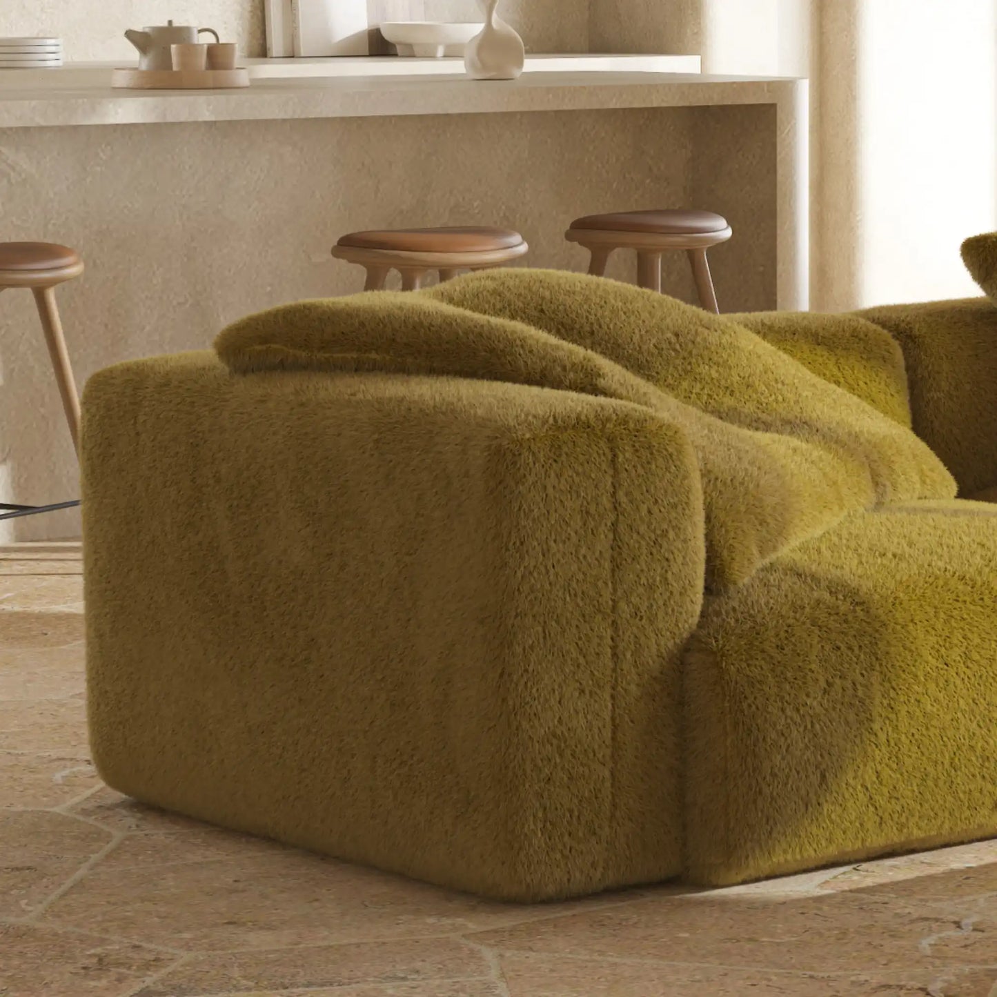 MOMO SET 1 - SOFT FUR GOLDEN MOSS