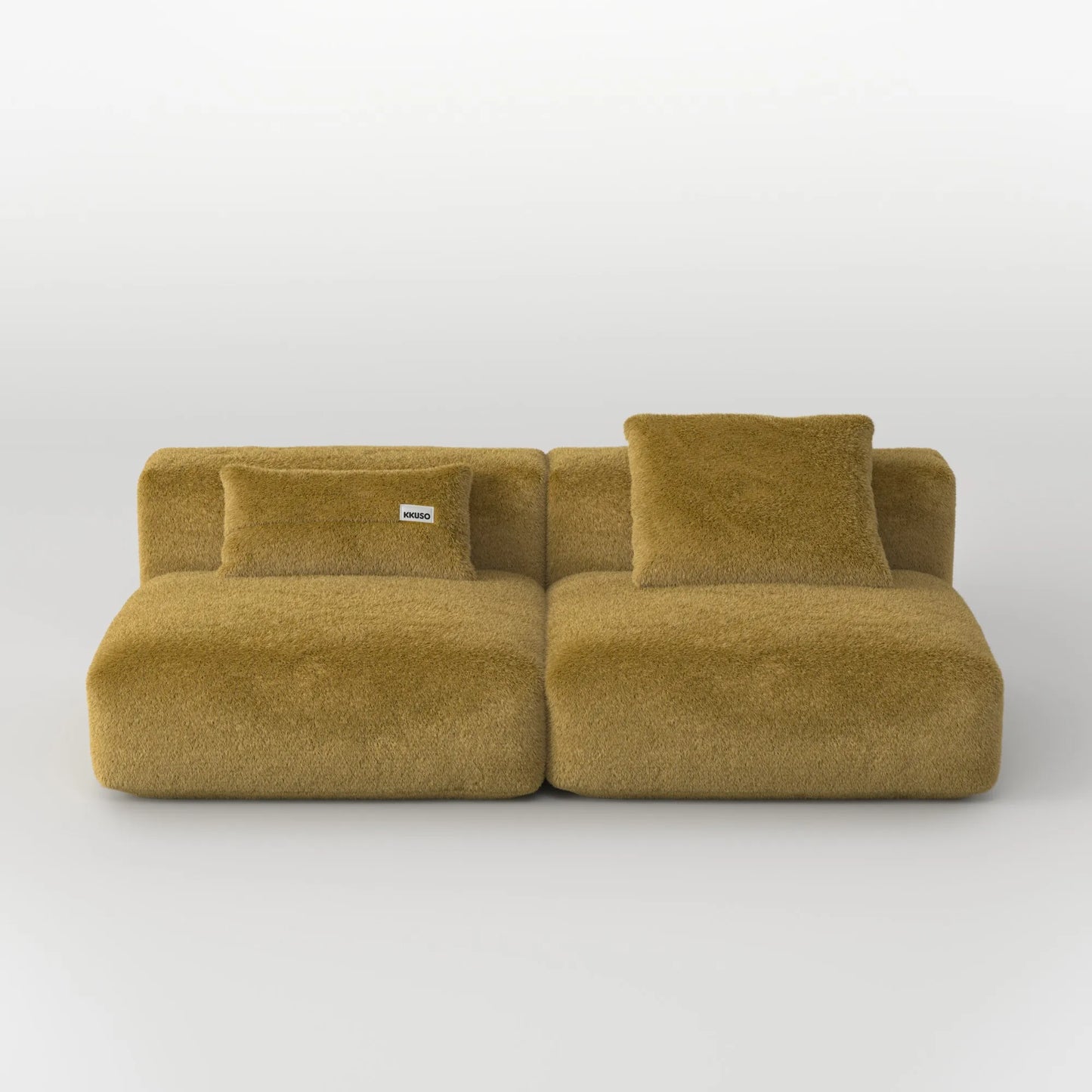 MOMO SET 3 - SOFT FUR GOLDEN MOSS