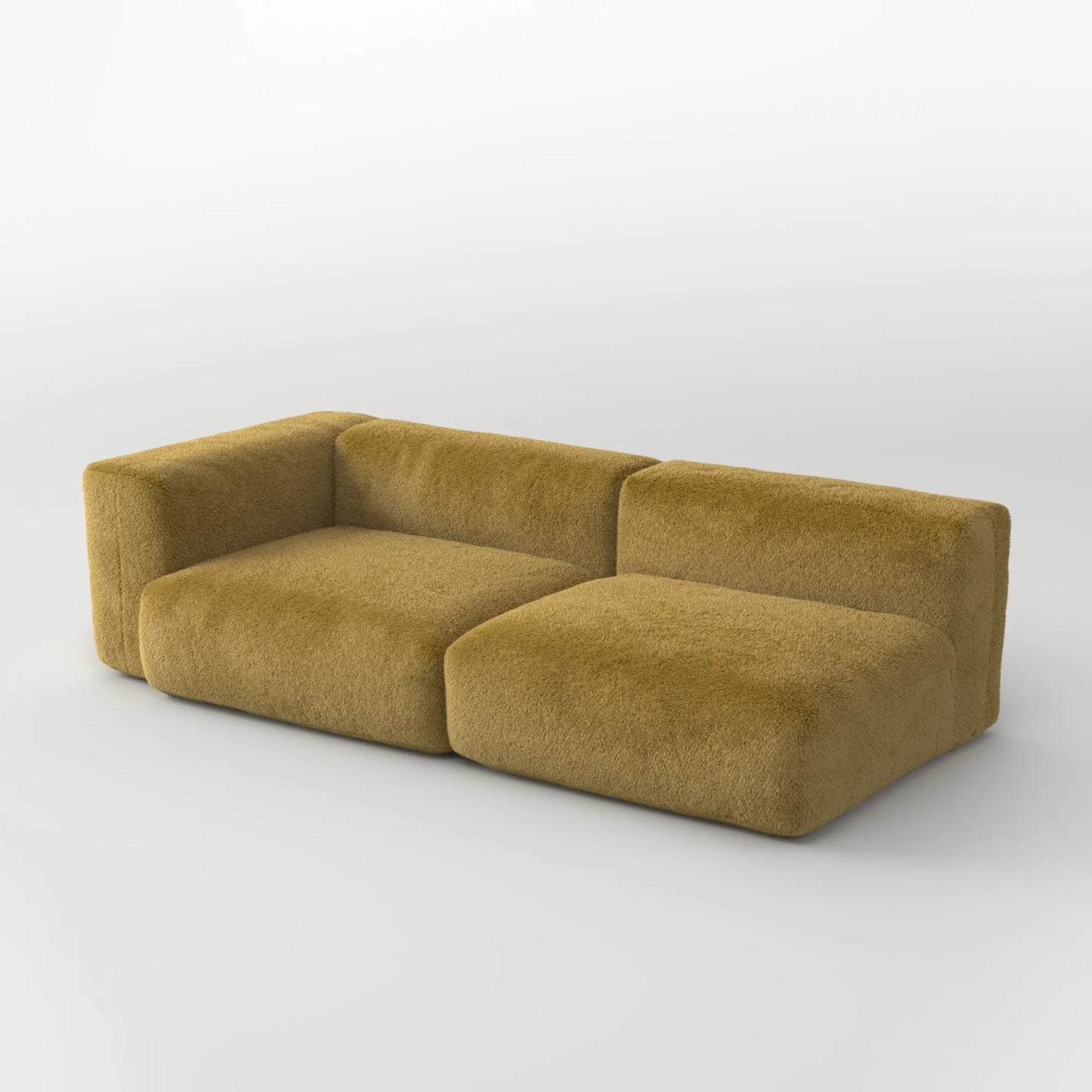 MOMO SET 4 - SOFT FUR GOLDEN MOSS
