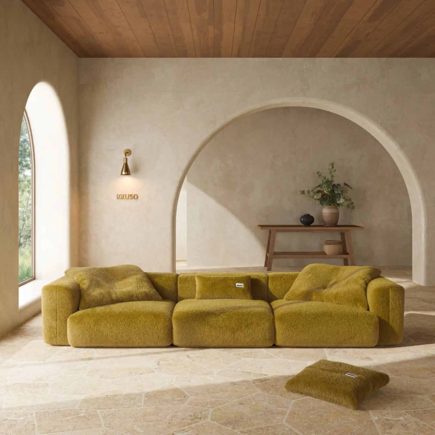 MOMO SET 5 - SOFT FUR GOLDEN MOSS