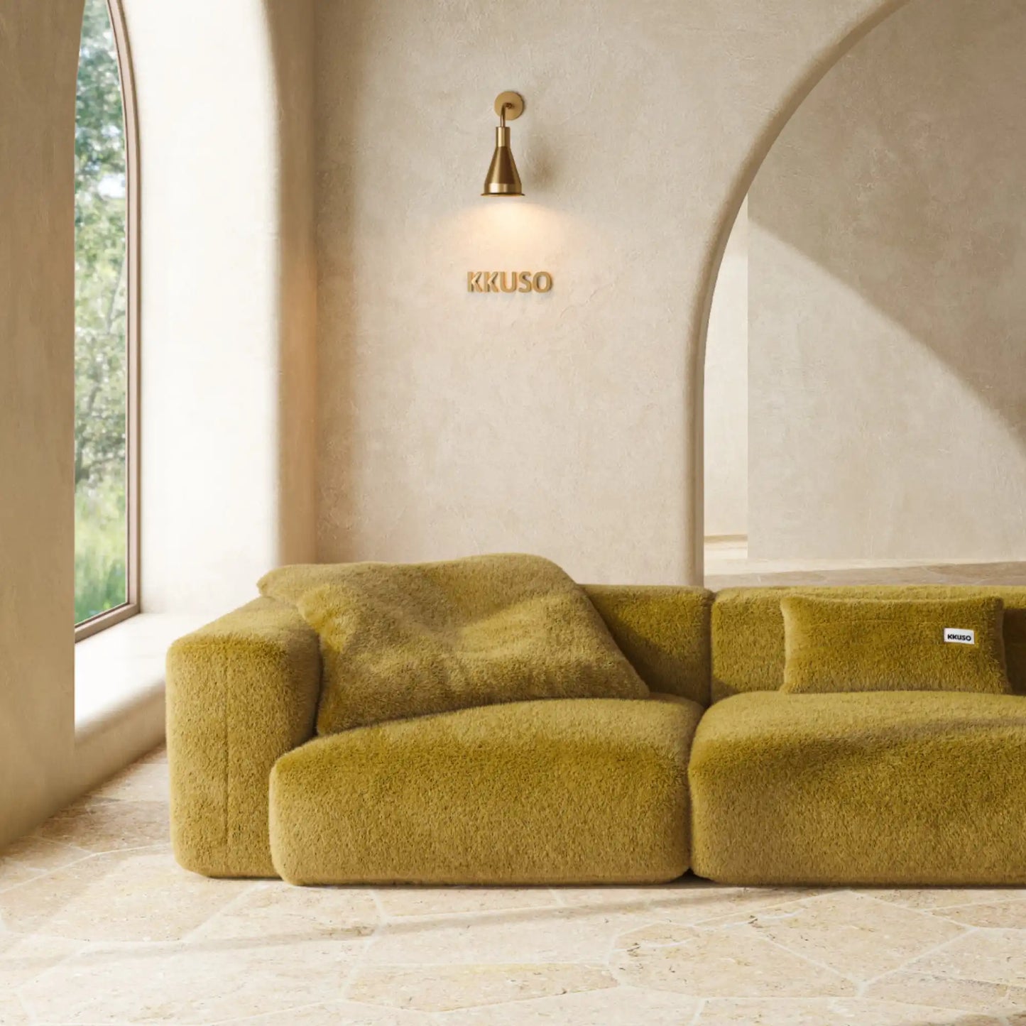 MOMO SET 5 - SOFT FUR GOLDEN MOSS