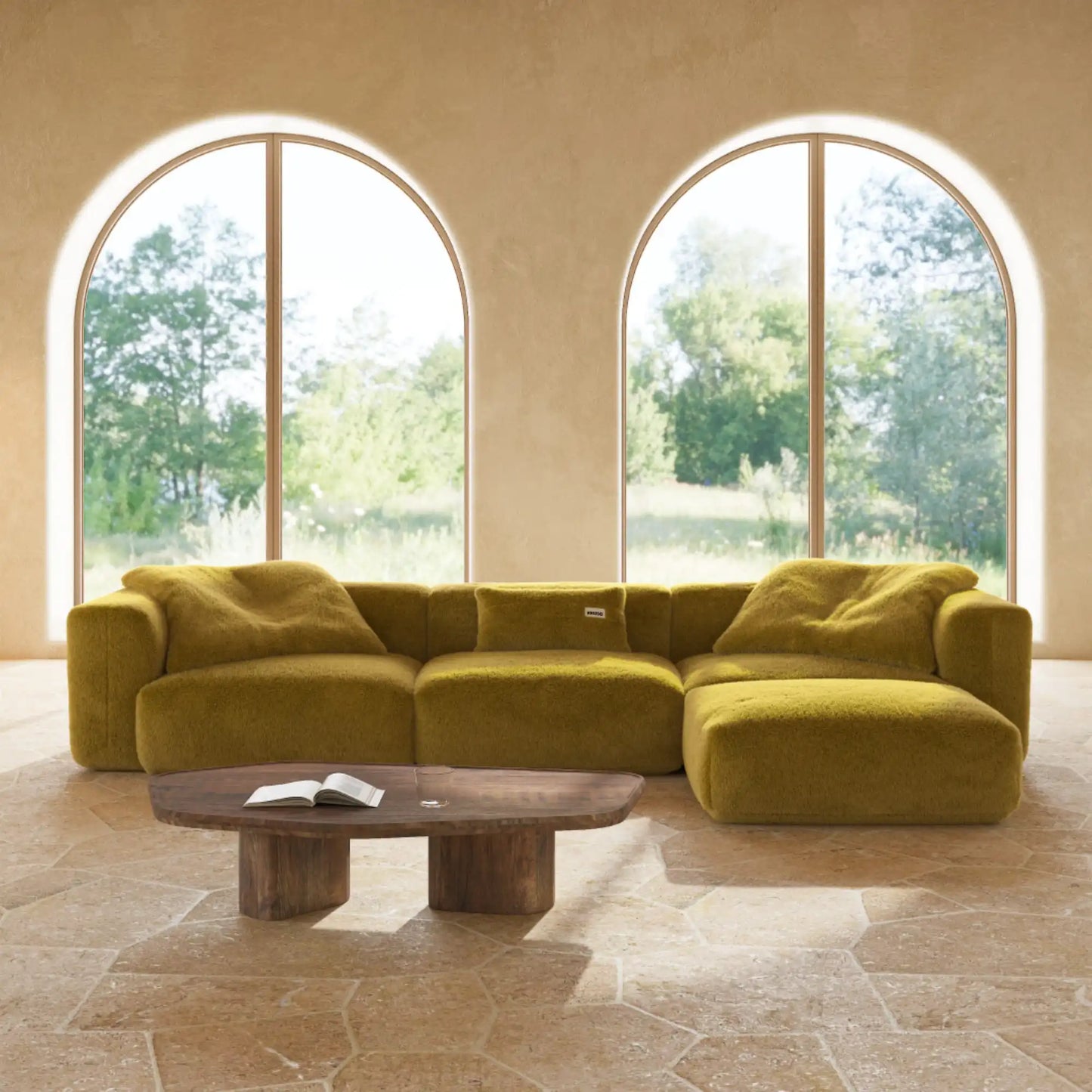 MOMO SET 5 - SOFT FUR GOLDEN MOSS