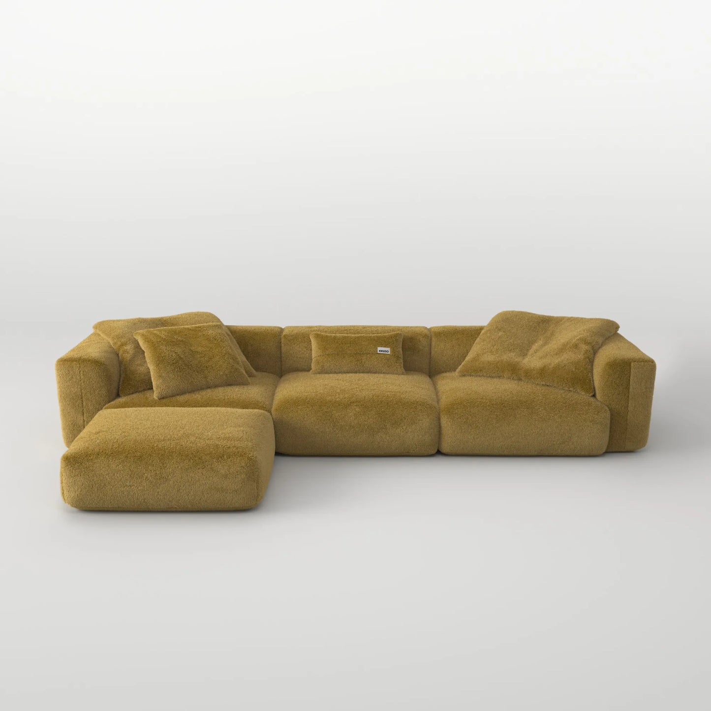 MOMO SET 6 - SOFT FUR GOLDEN MOSS