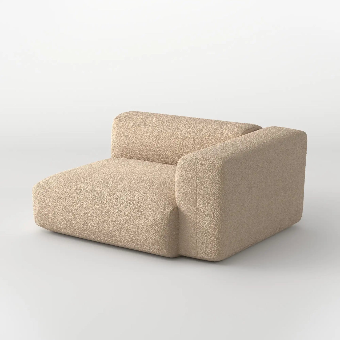 MOMO CORNER LEFT - TEDDY FLEECE BEIGE