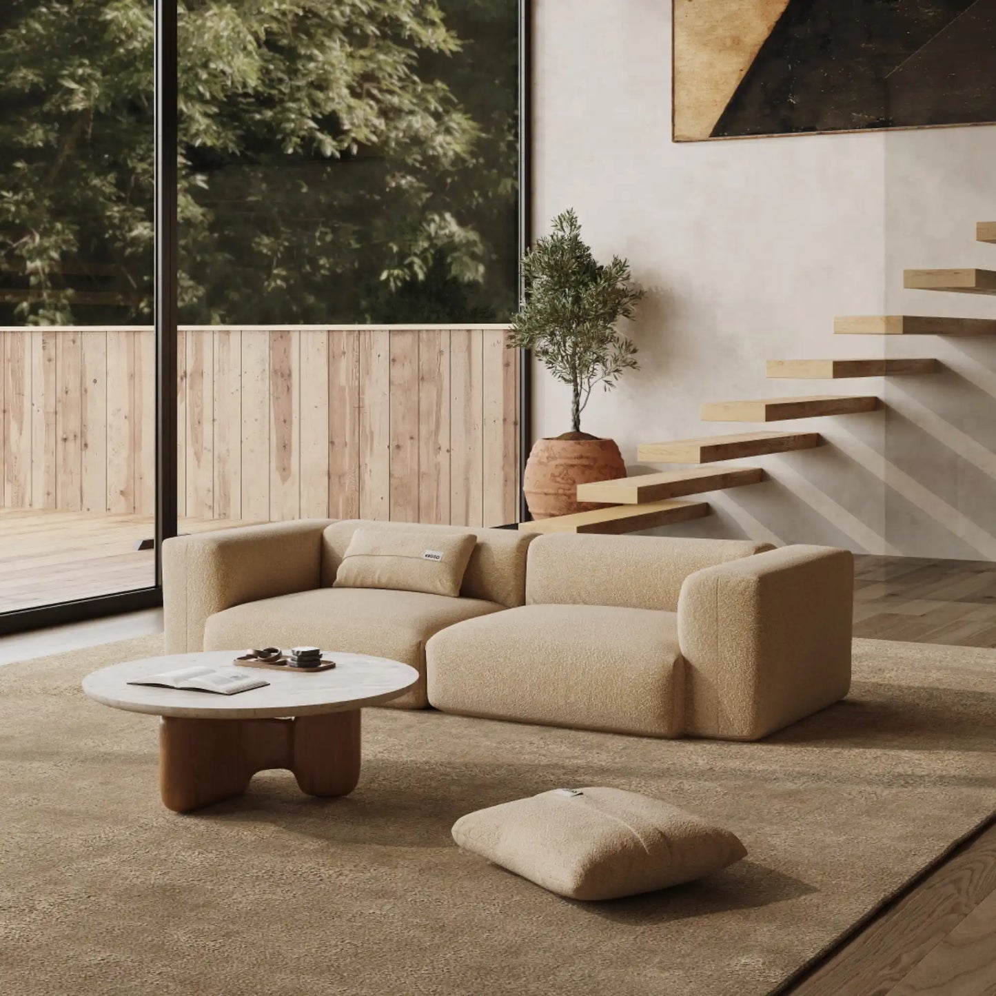 MOMO SET 1 - TEDDY FLEECE BEIGE