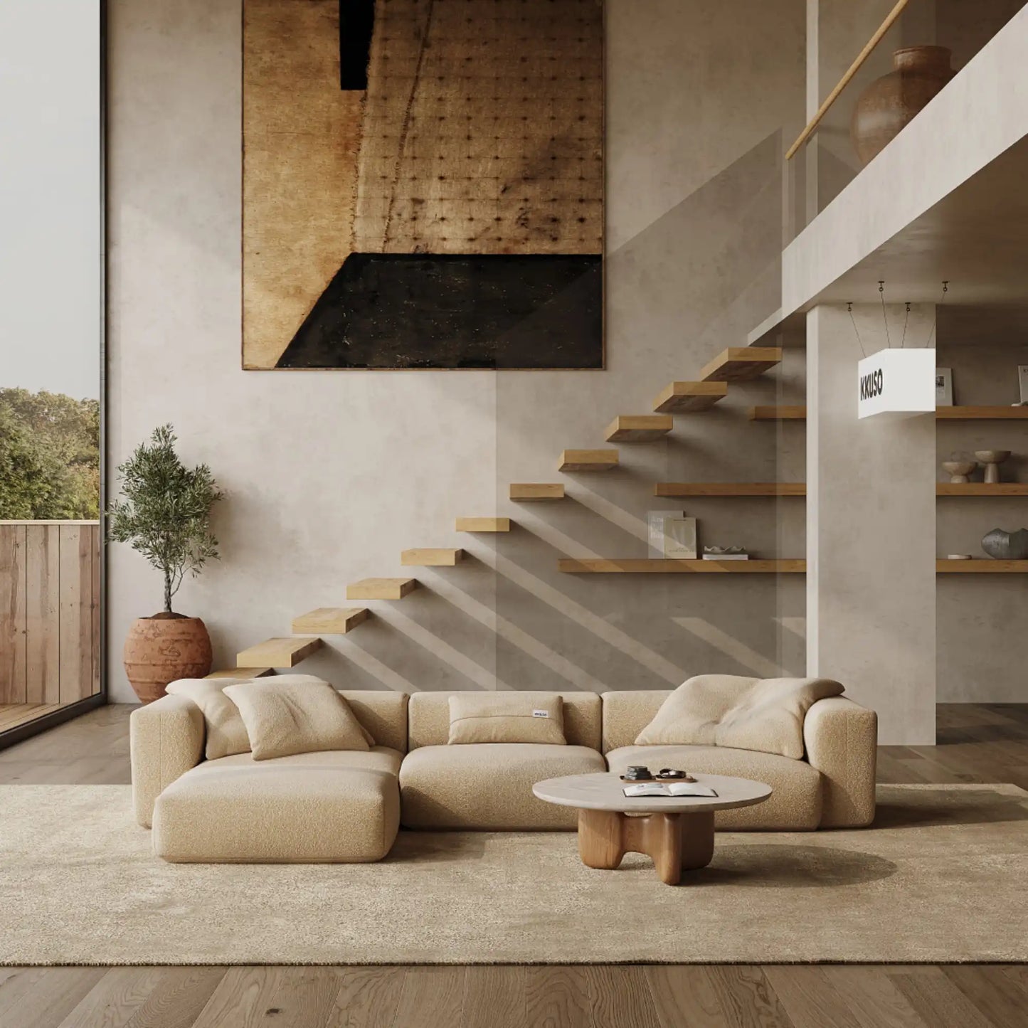 MOMO SET 5 - TEDDY FLEECE BEIGE