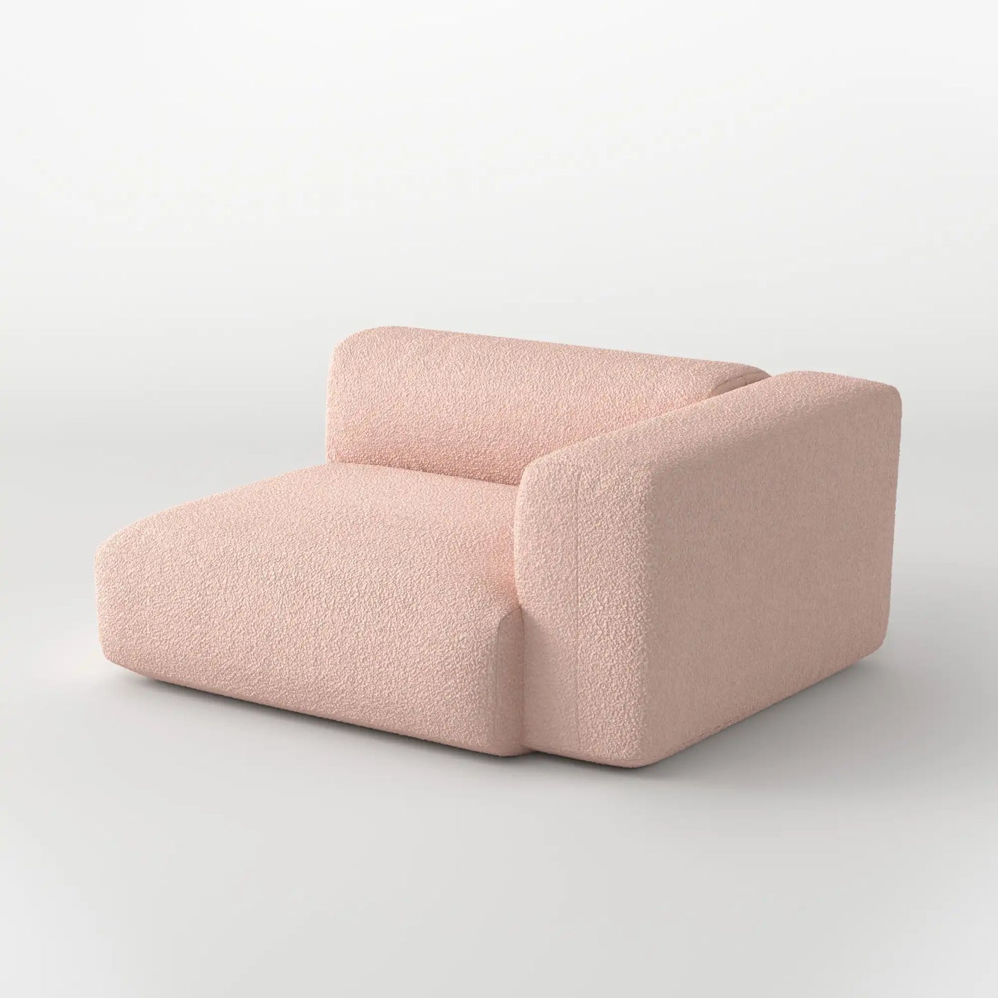 MOMO CORNER LEFT - TEDDY FLEECE BLUSH
