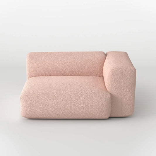 MOMO CORNER LEFT - TEDDY FLEECE BLUSH