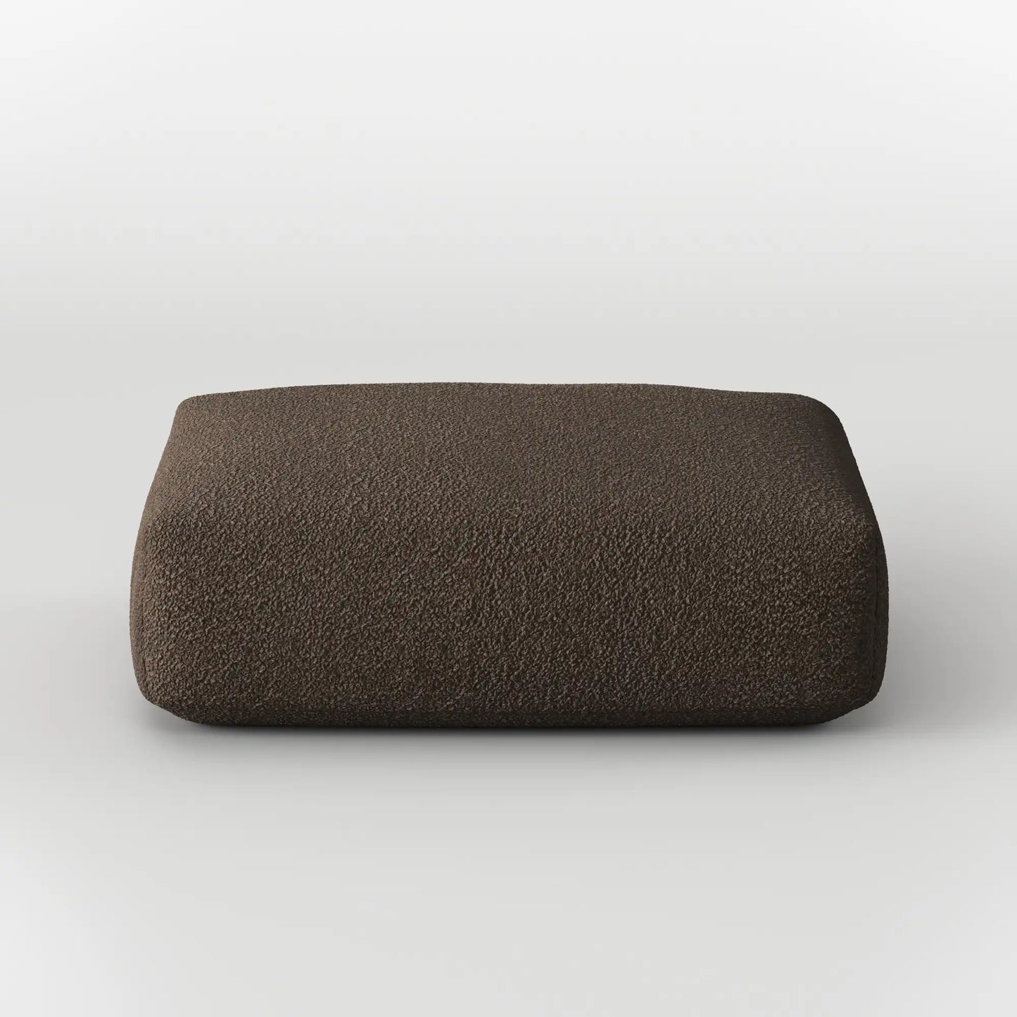 MOMO OTTOMAN - TEDDY FLEECE CHOCOLATE